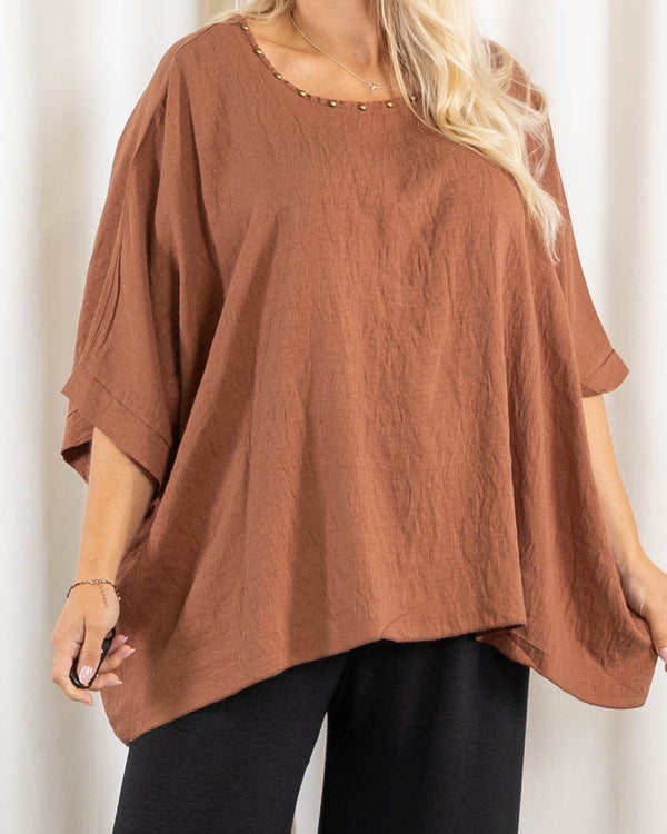 Sonja poncho, Rust
