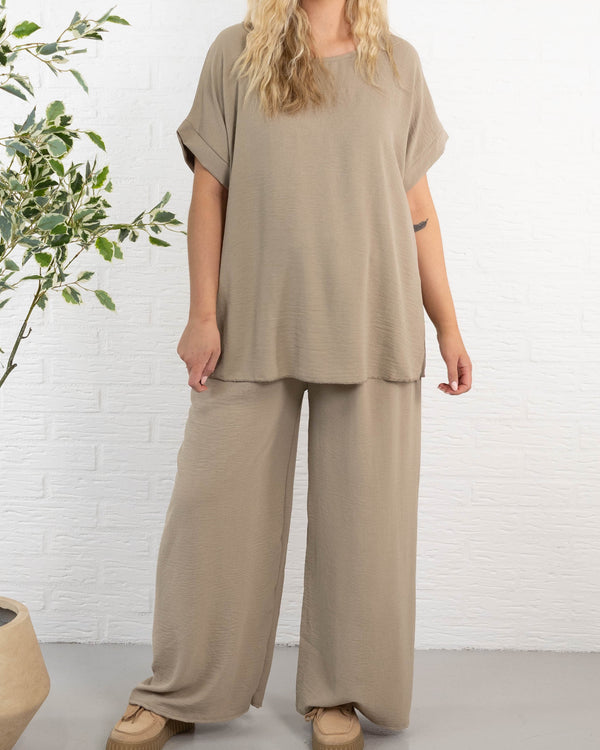Marianne 2 delt sæt, Taupe
