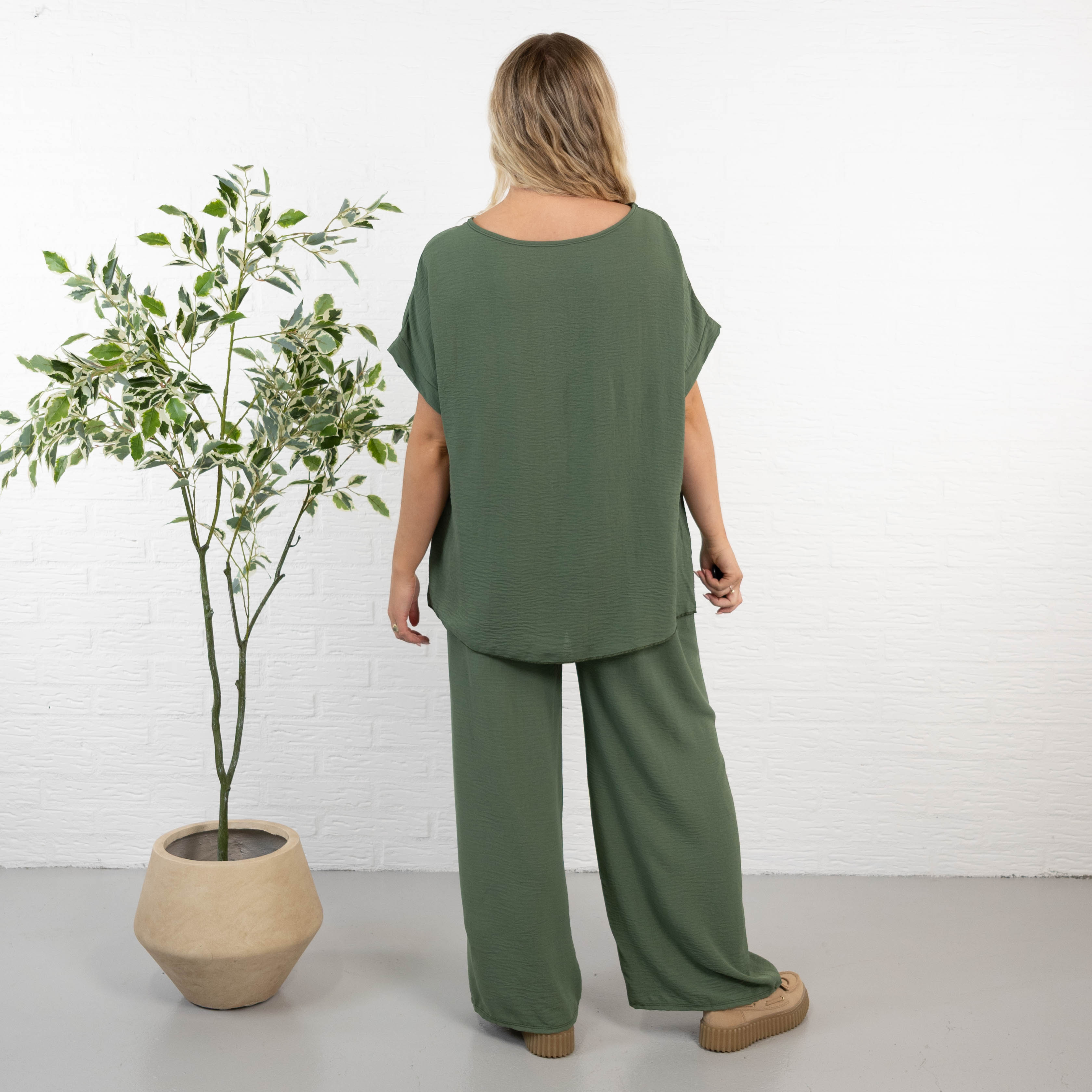 Marianne 2 delt sæt, Khaki