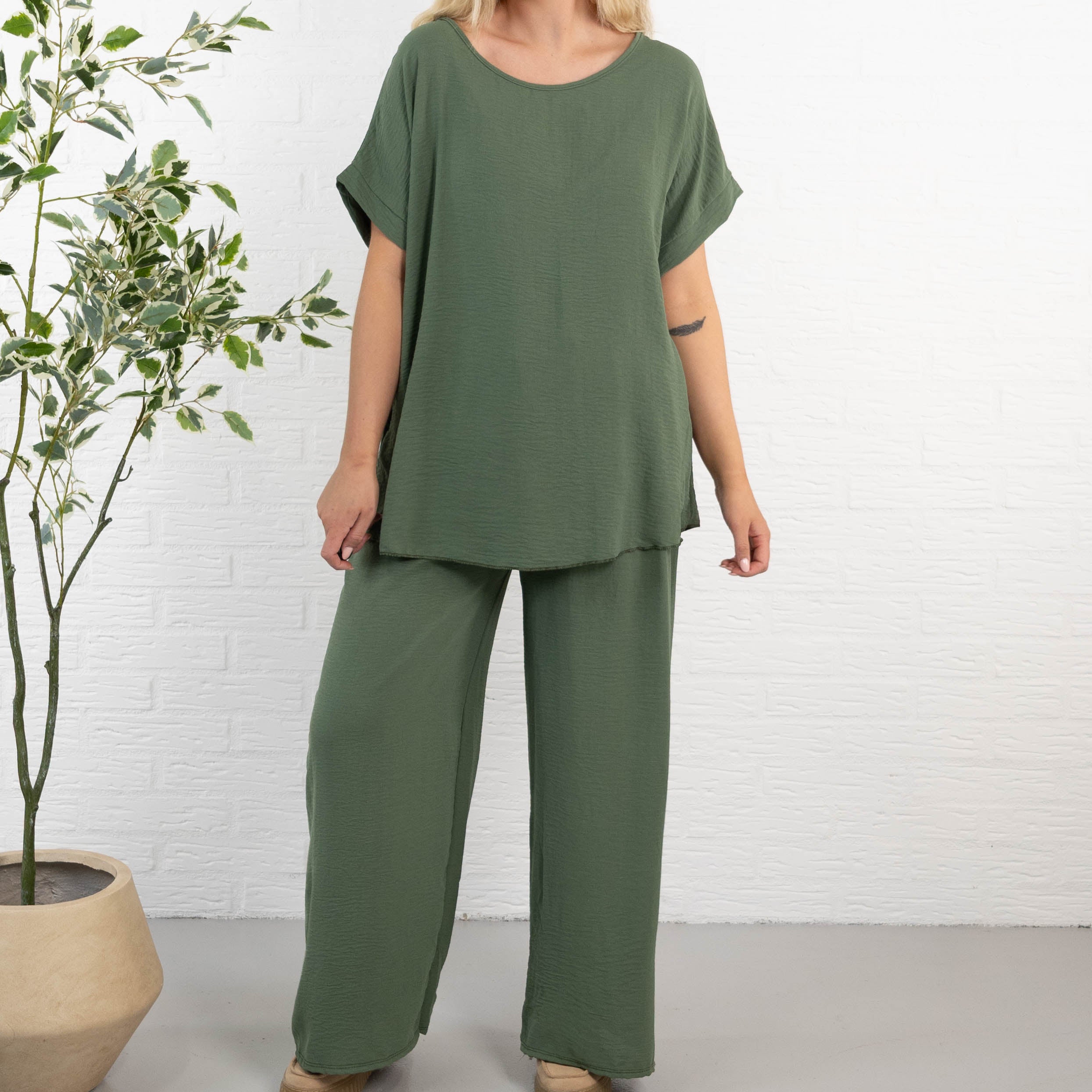 Marianne 2 delt sæt, Khaki