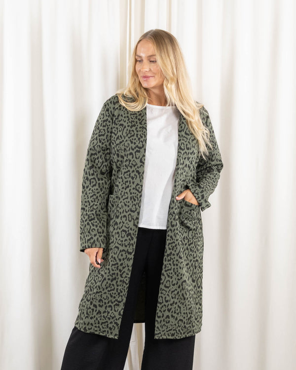 Britta cardigan, Khaki