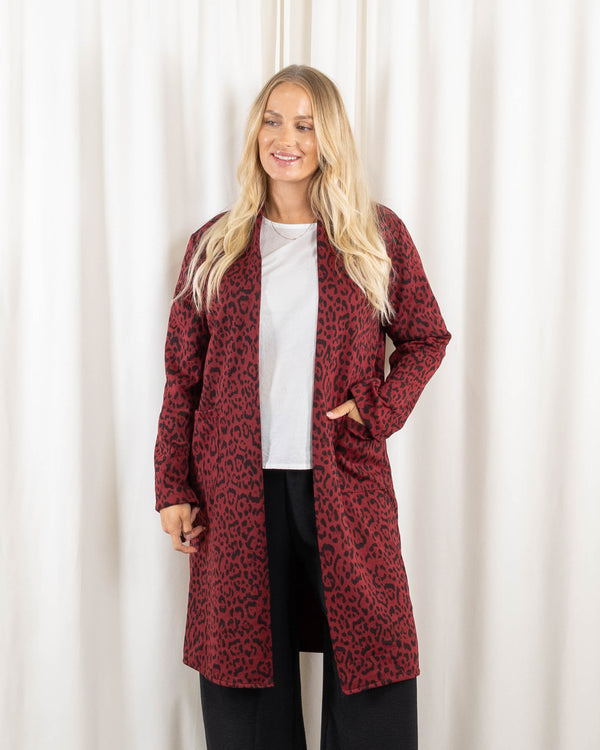 Britta cardigan, Bordeaux