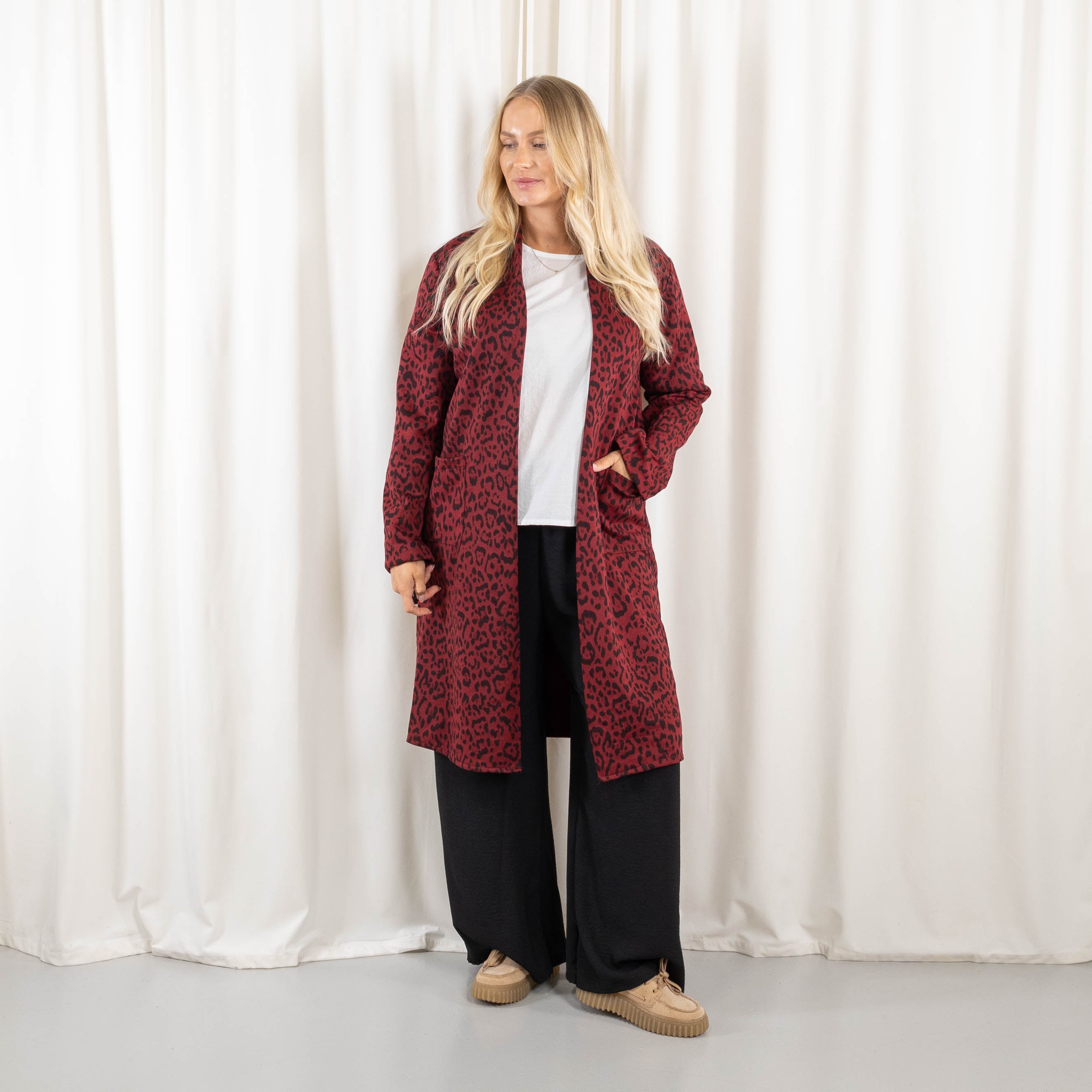 Britta cardigan, Bordeaux