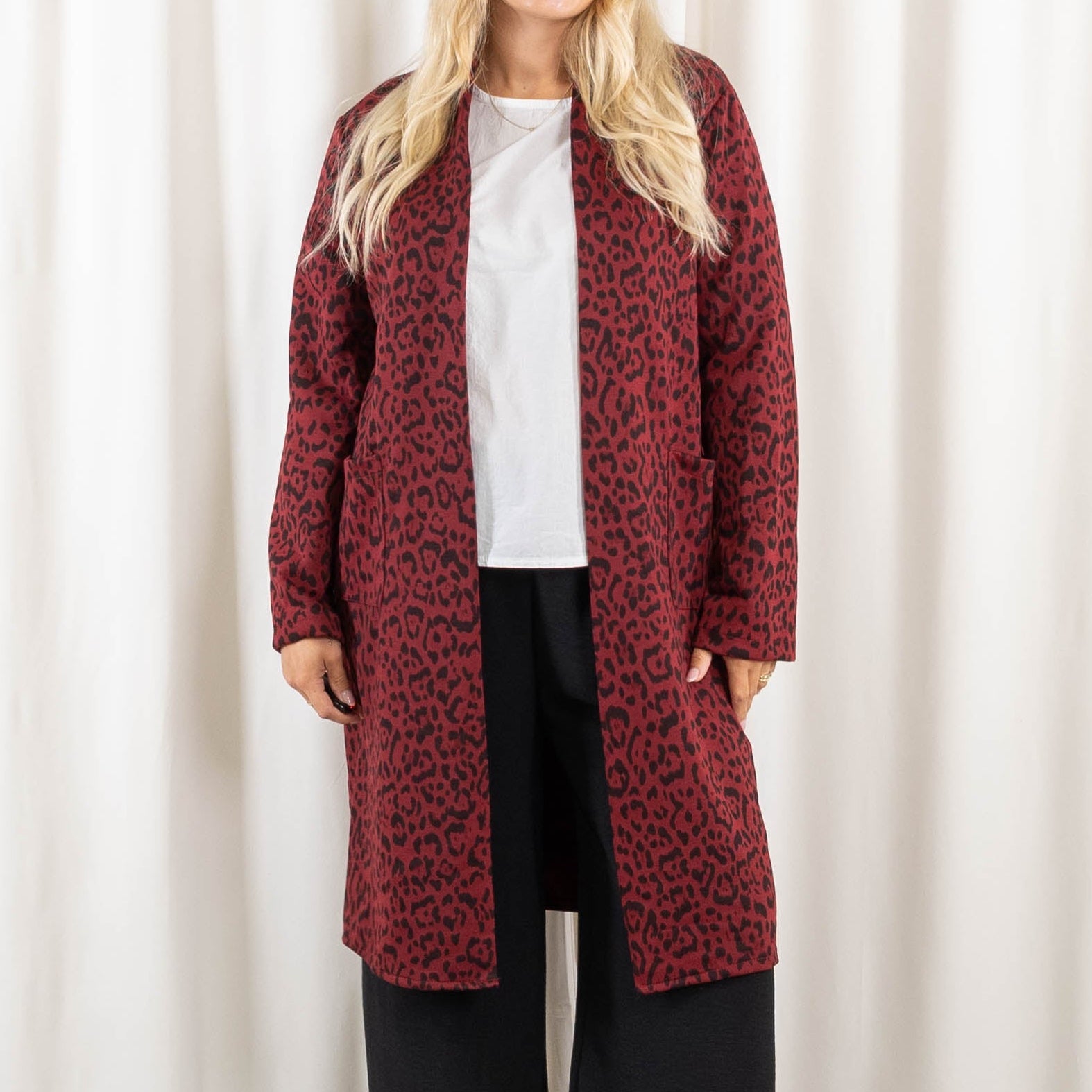Britta cardigan, Bordeaux