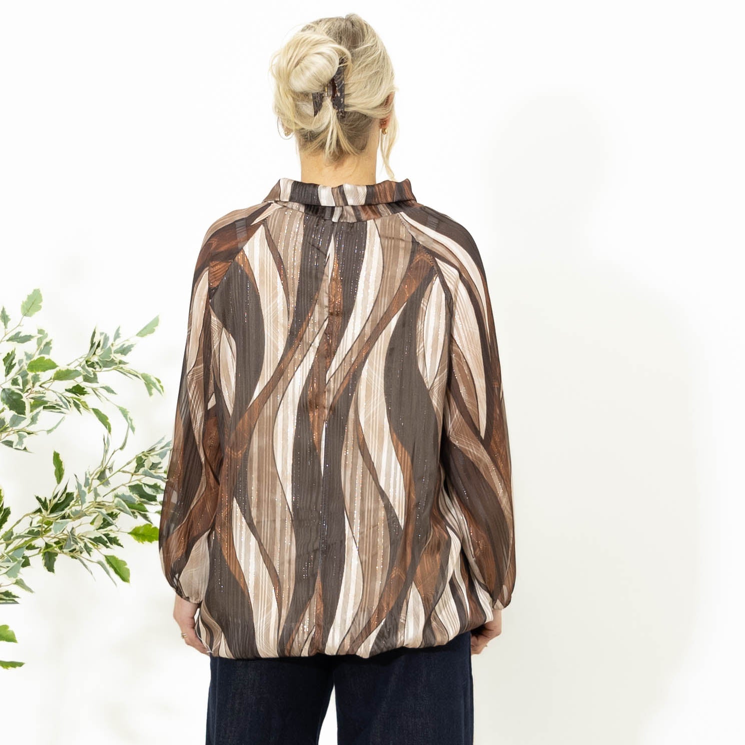 Rachel overdel m. lurex tråd, Choko