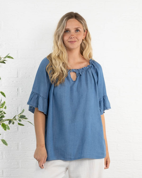 Vanessa overdel, Denim blå