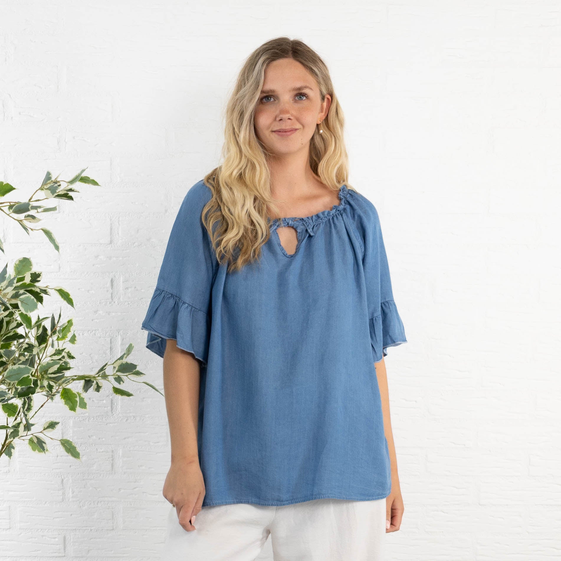 Vanessa overdel, Denim blå