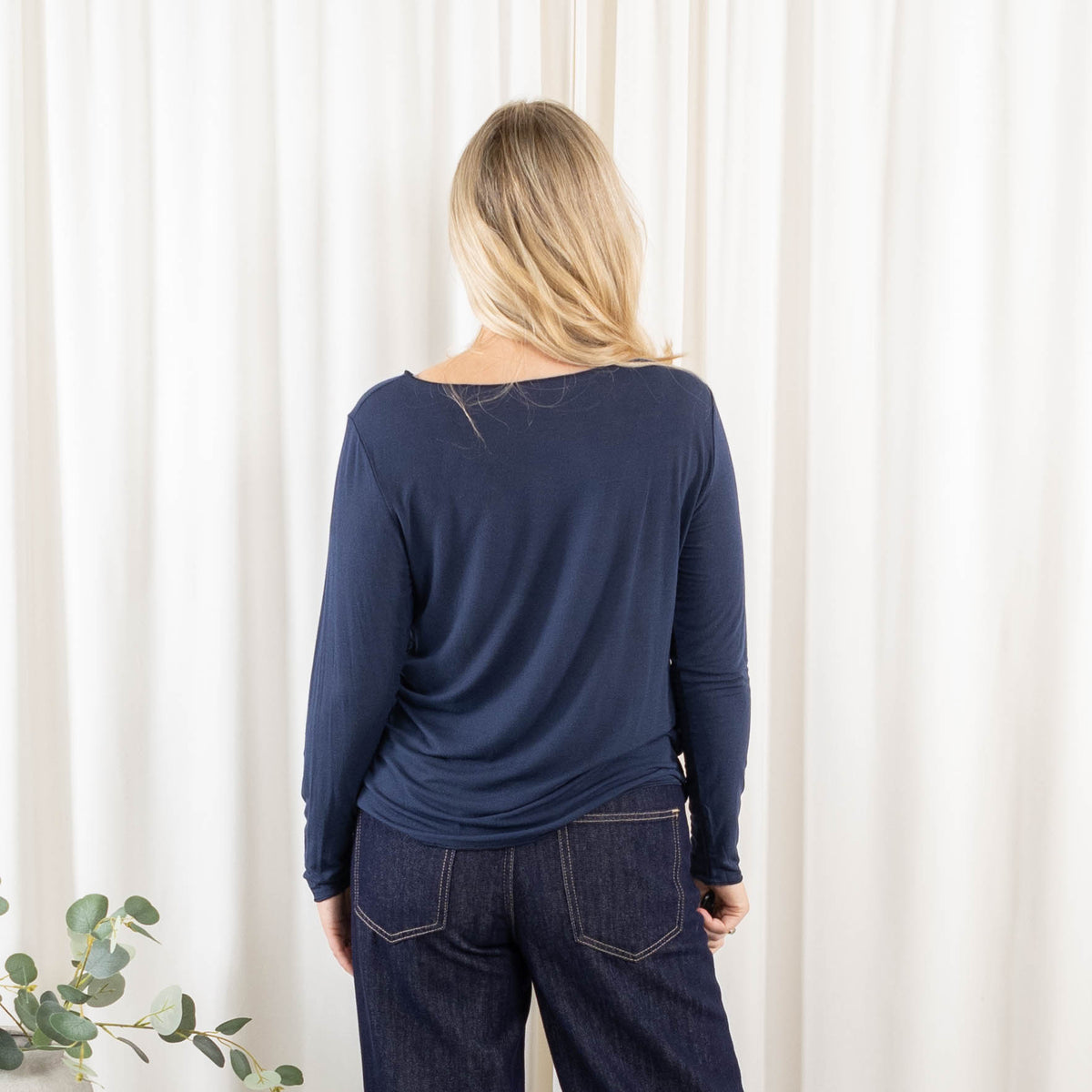 Cashy long sleeve, Navy