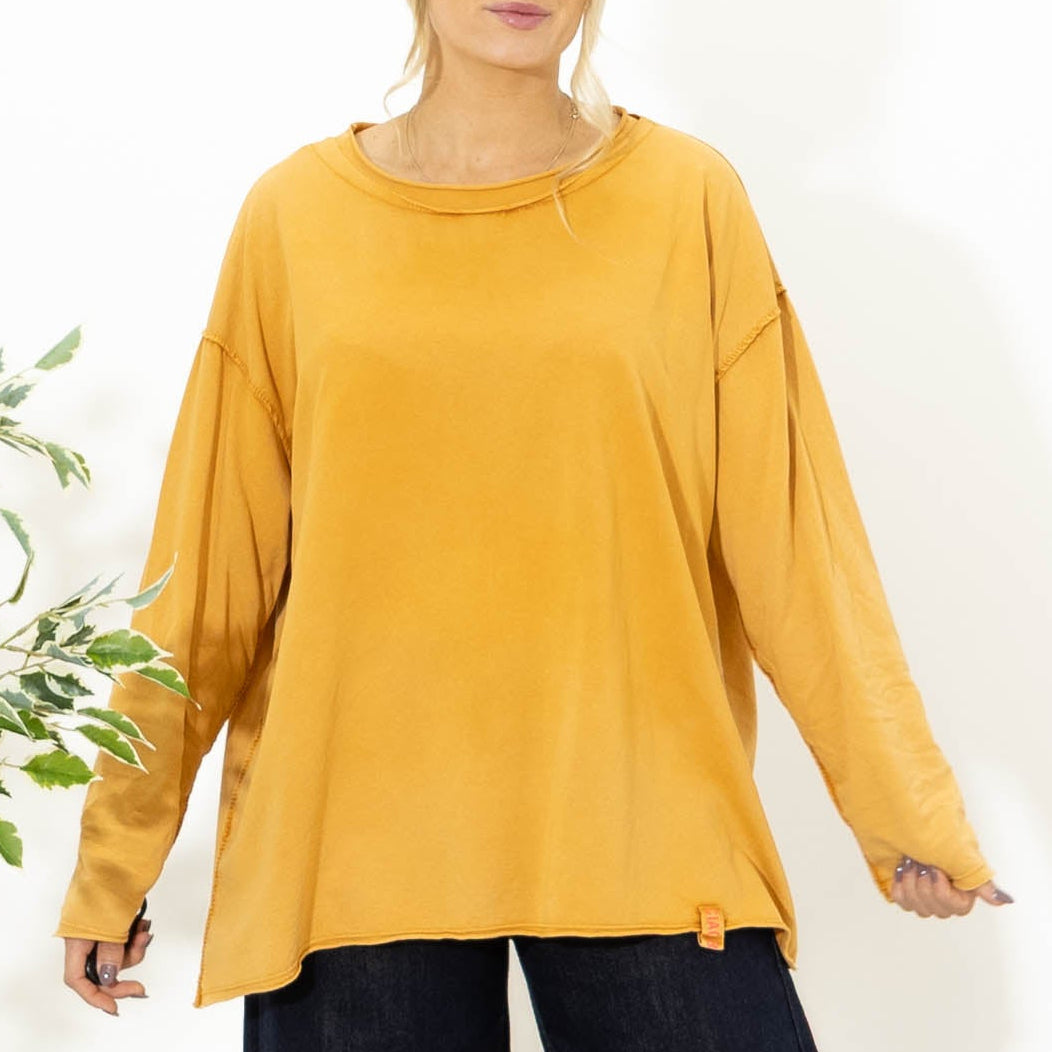 Alberte langærmet t-shirt, Orange