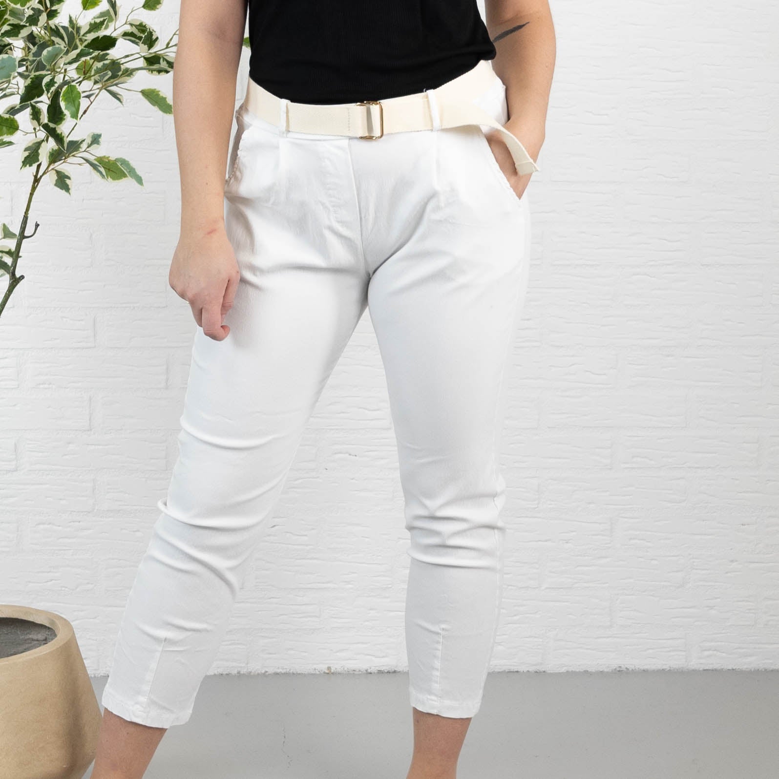 Brandy bukser, Hvid
