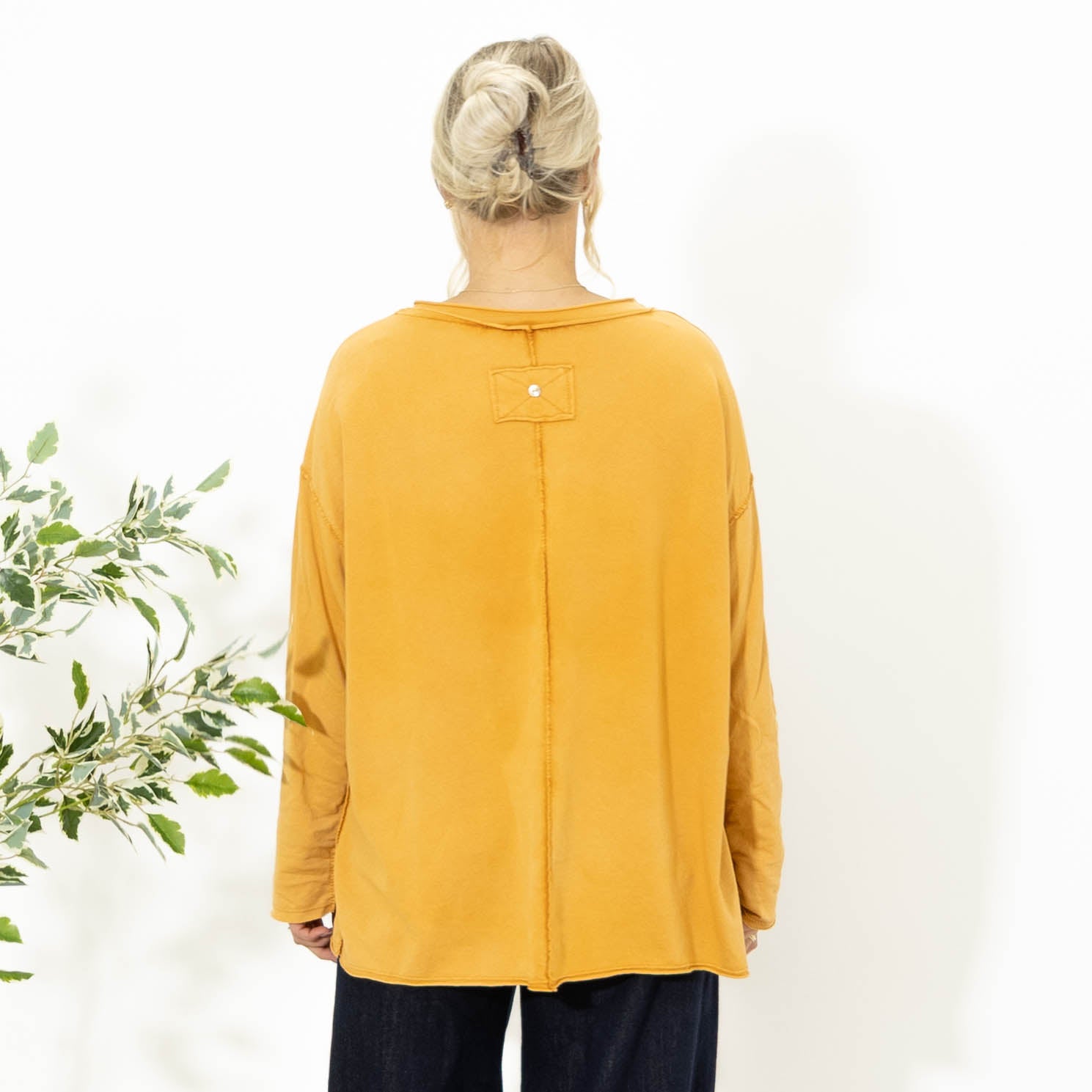 Alberte langærmet t-shirt, Orange