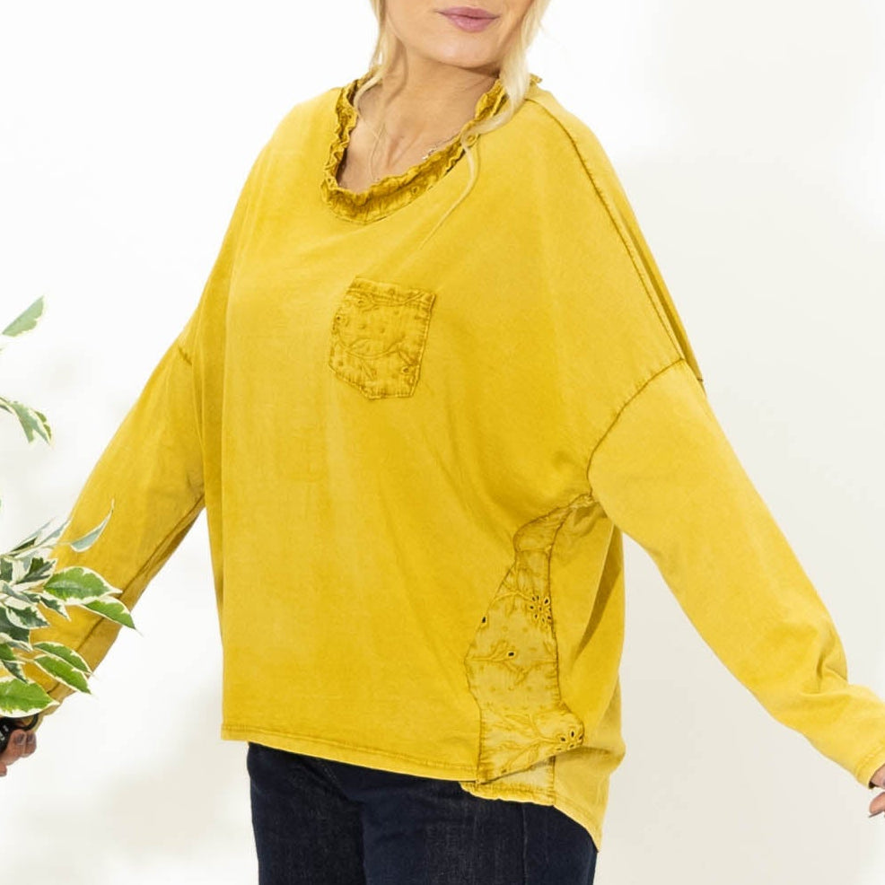 Kendra bomulds overdel, Sennep