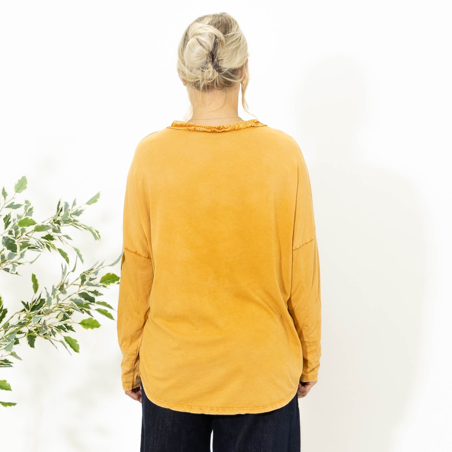 Kendra bomulds overdel, Orange