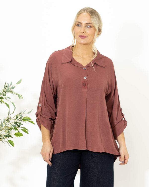 Fiona viskose overdel, Lilla