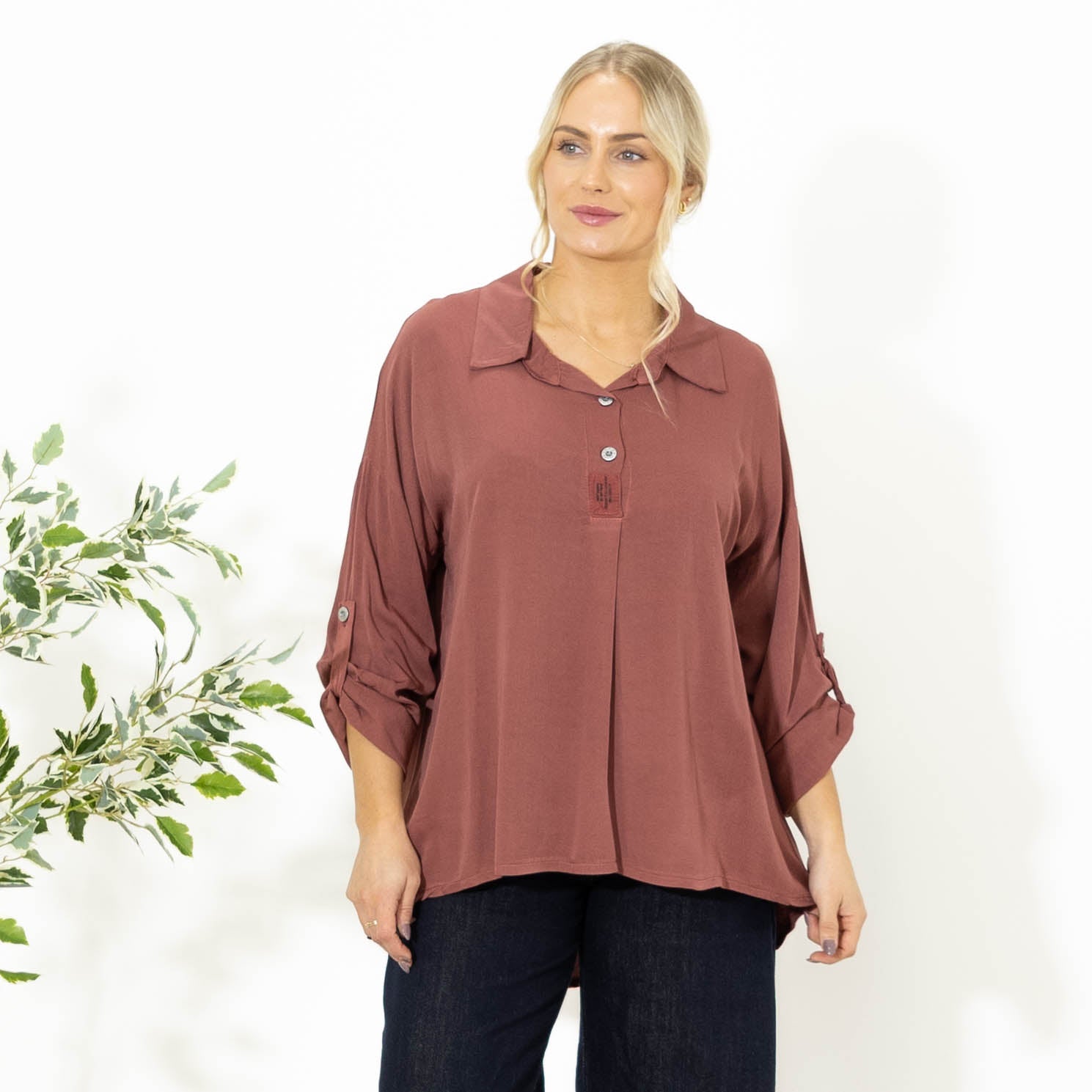 Fiona viskose overdel, Lilla