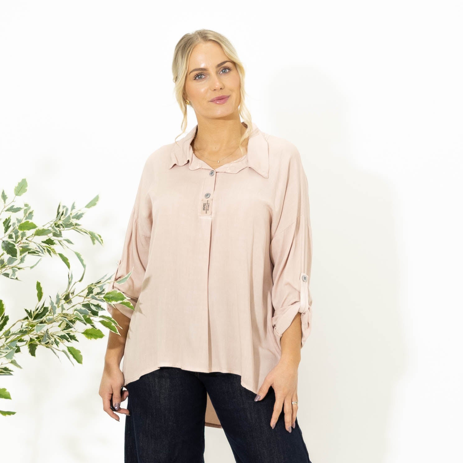 Fiona viskose overdel, Rosa