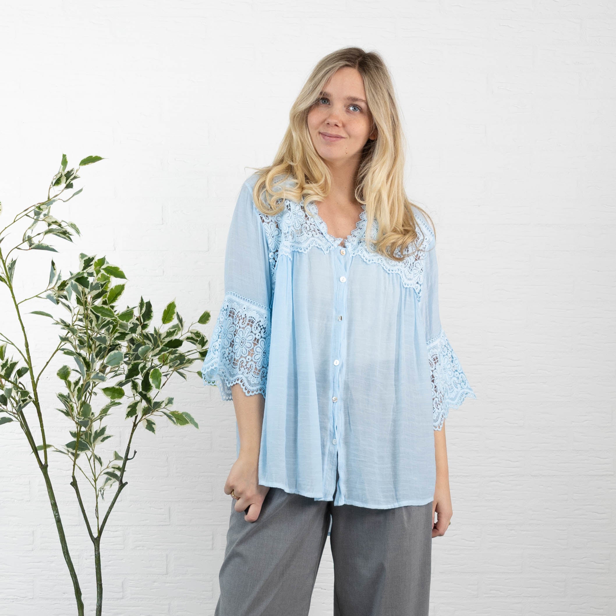 Sonny skjorte, Lyseblå