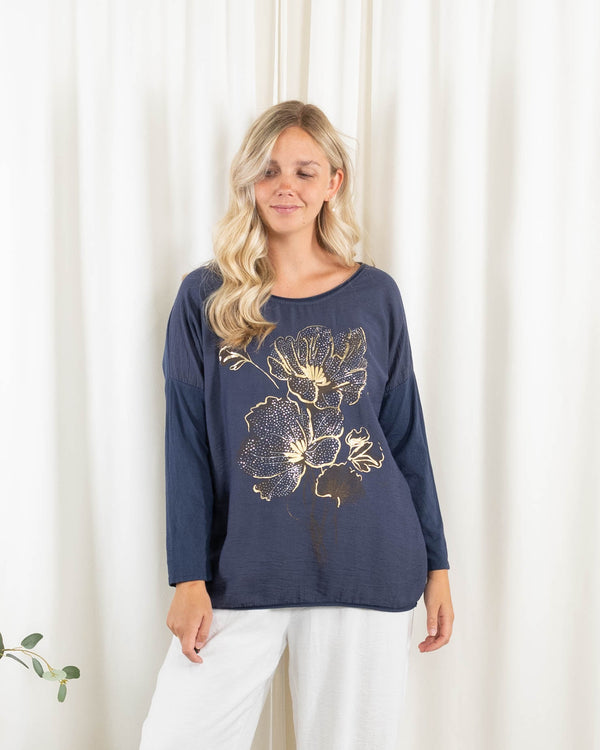 Albi t-shirt, Navy