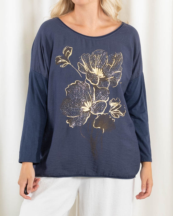 Albi t-shirt, Navy
