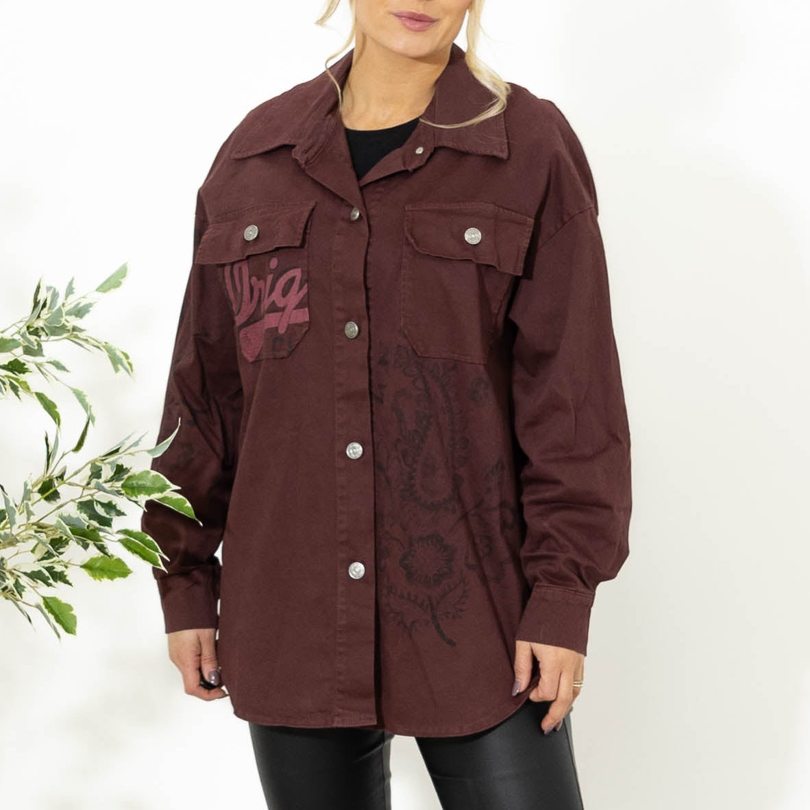 Ronnie twill jakke, Bordeaux