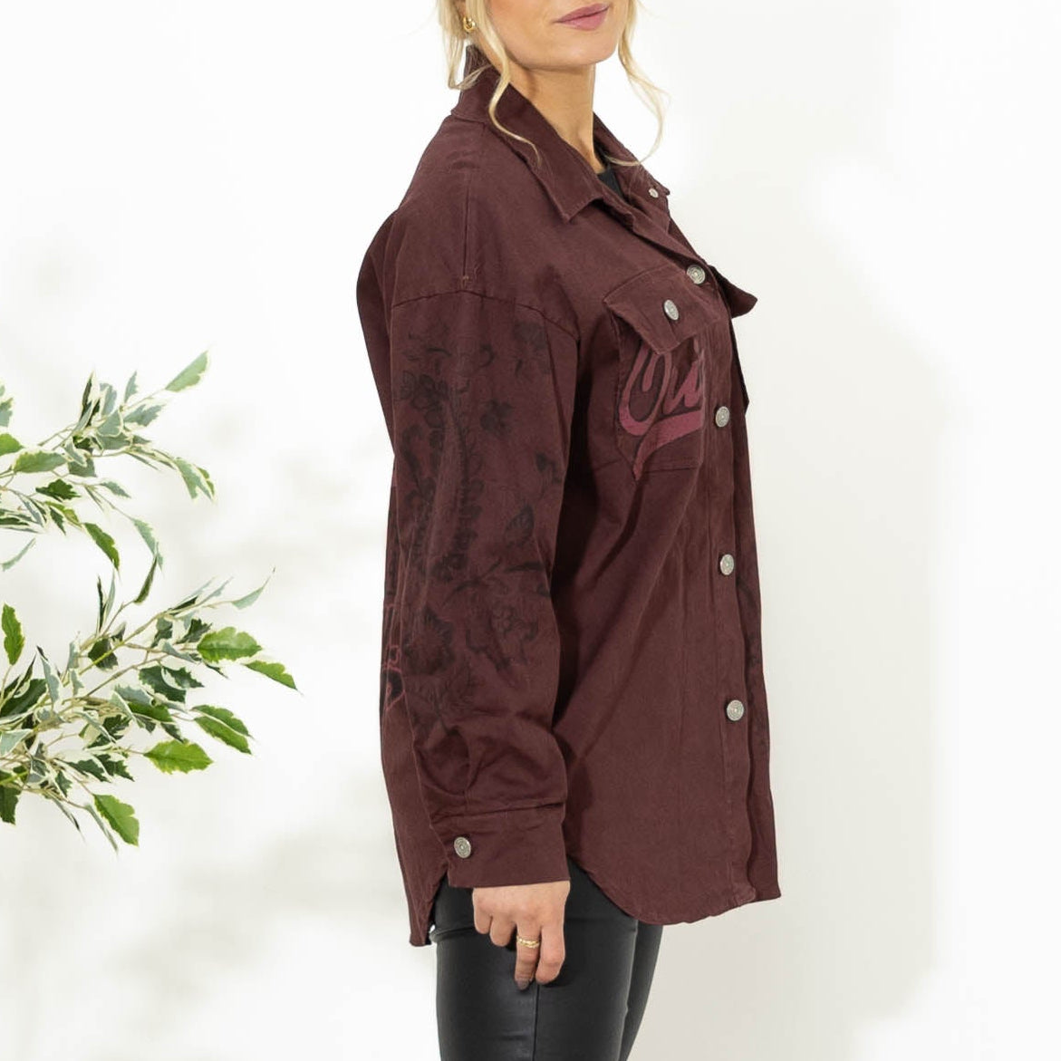 Ronnie twill jakke, Bordeaux