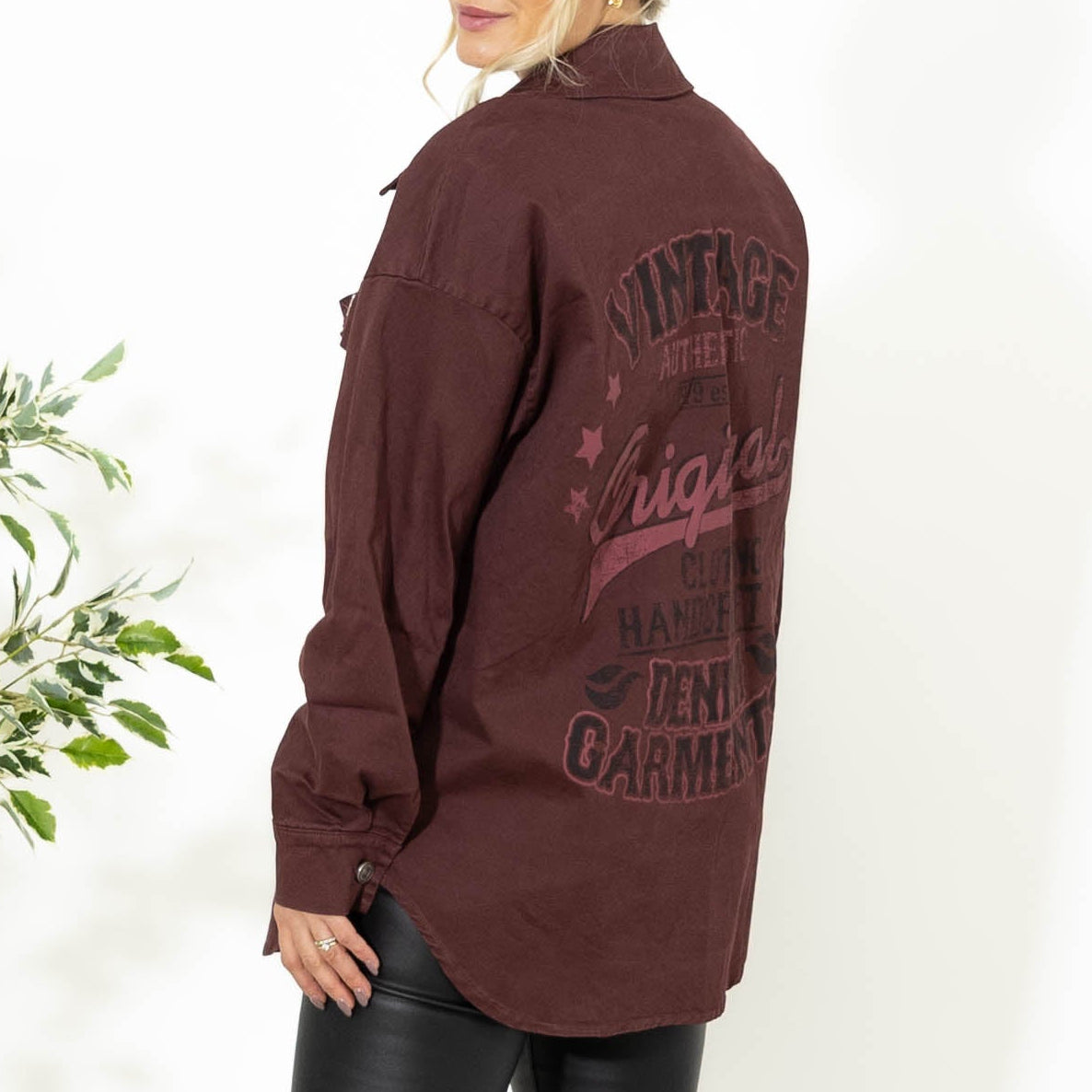 Ronnie twill jakke, Bordeaux