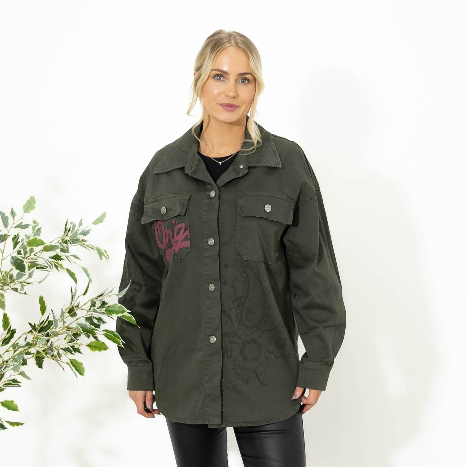 Ronnie twill jakke, Miligrøn