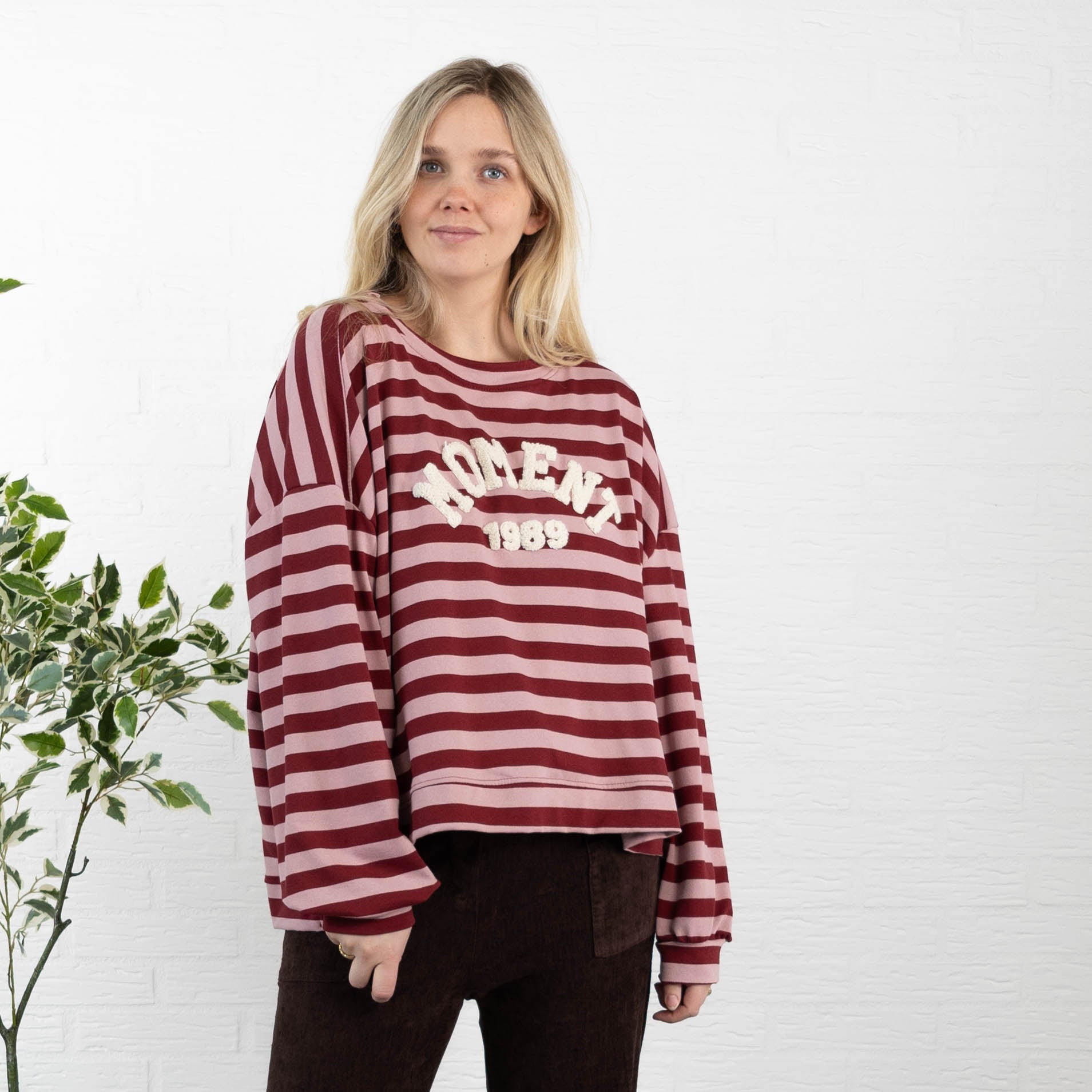 Moment sweatshirt, Bordeaux