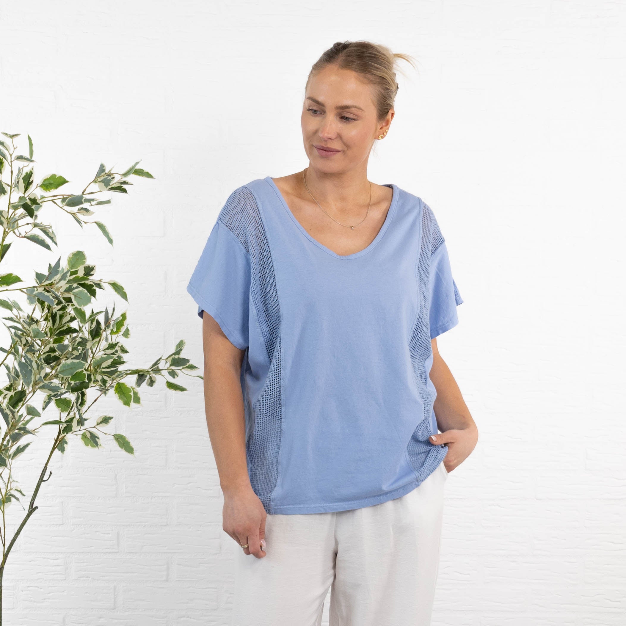 Willow t-shirt, Blå