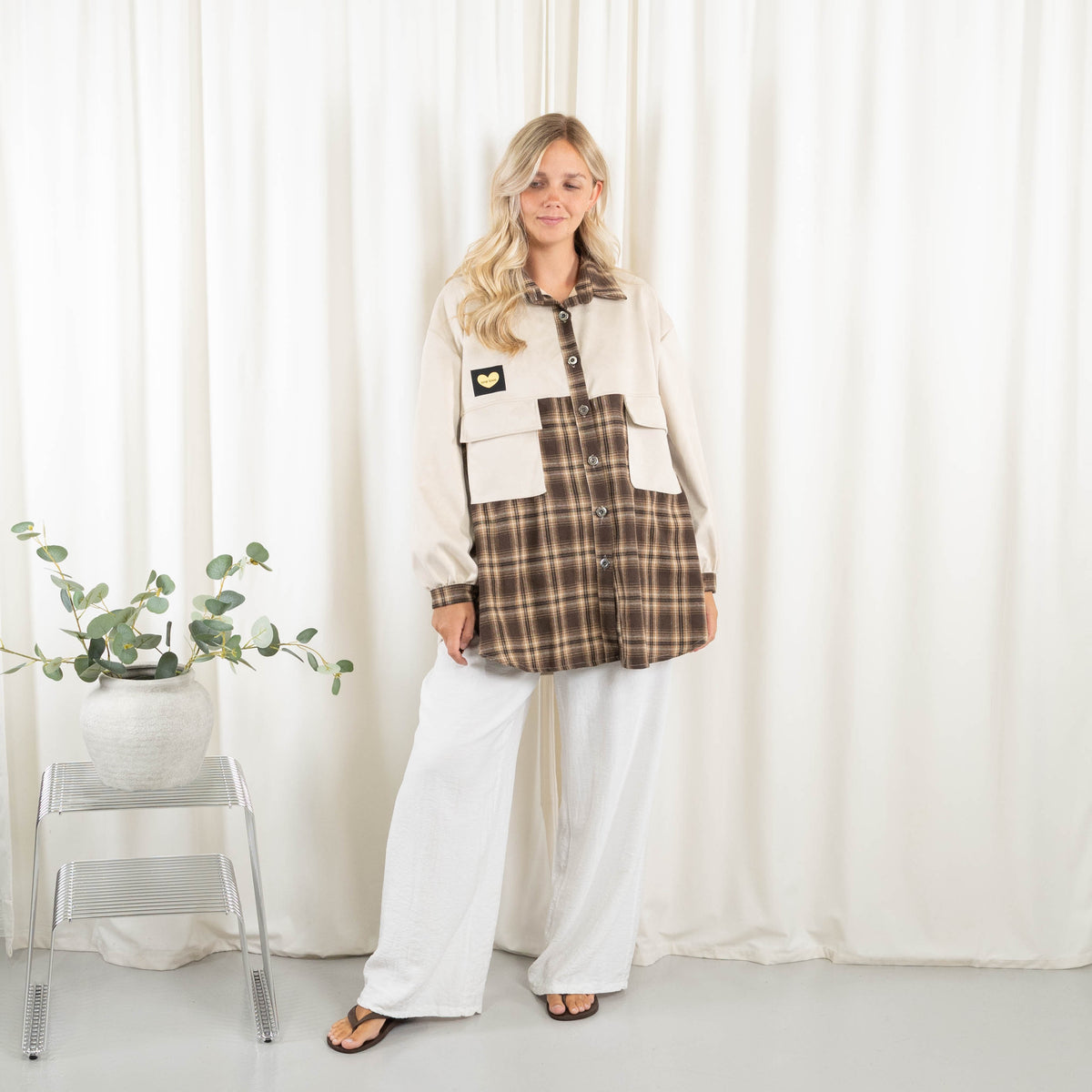 Kendra jakke, Beige