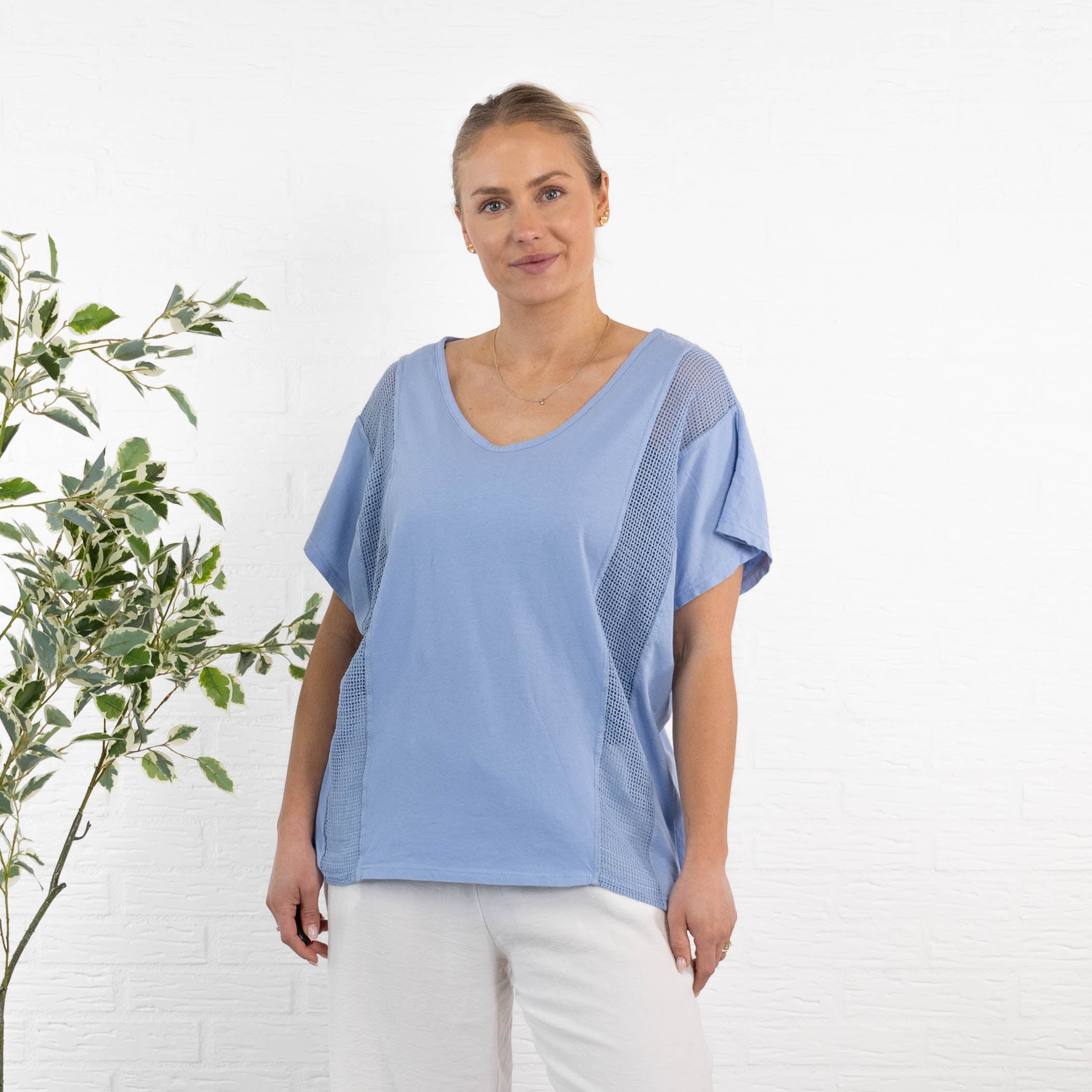 Willow t-shirt, Blå
