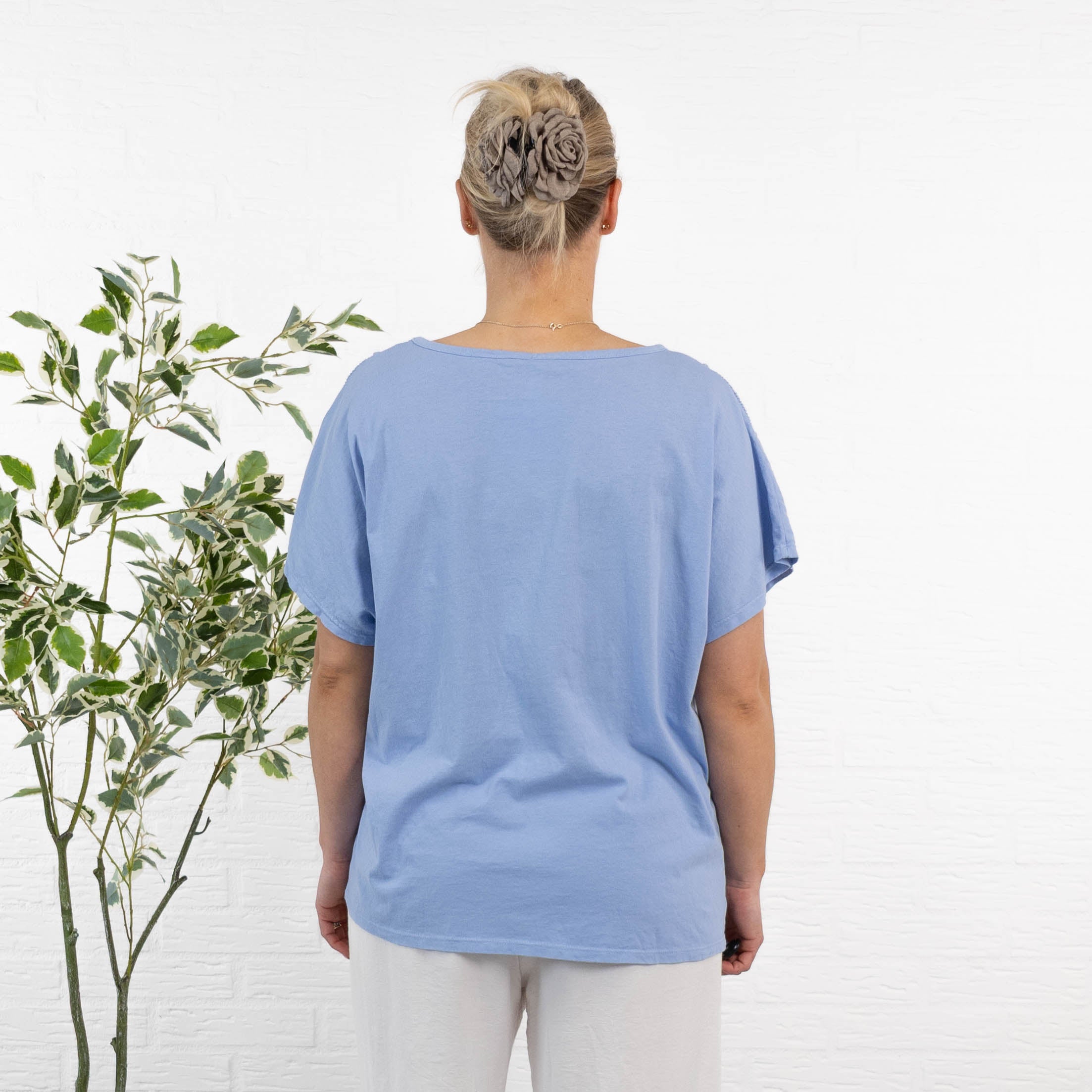 Willow t-shirt, Blå