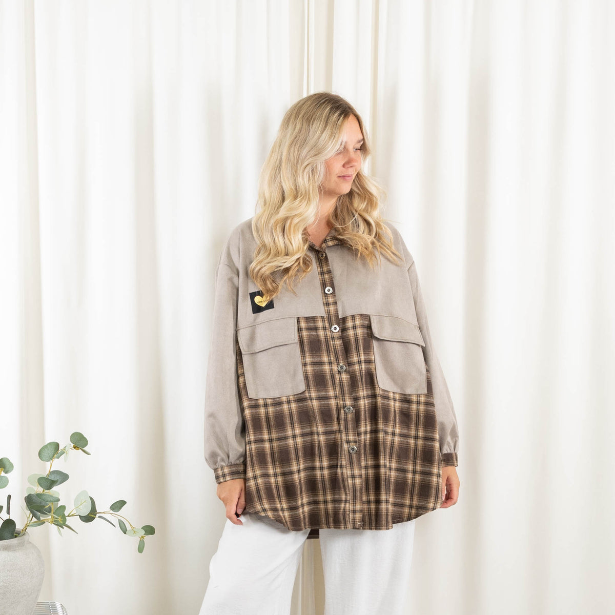 Kendra jakke, Taupe