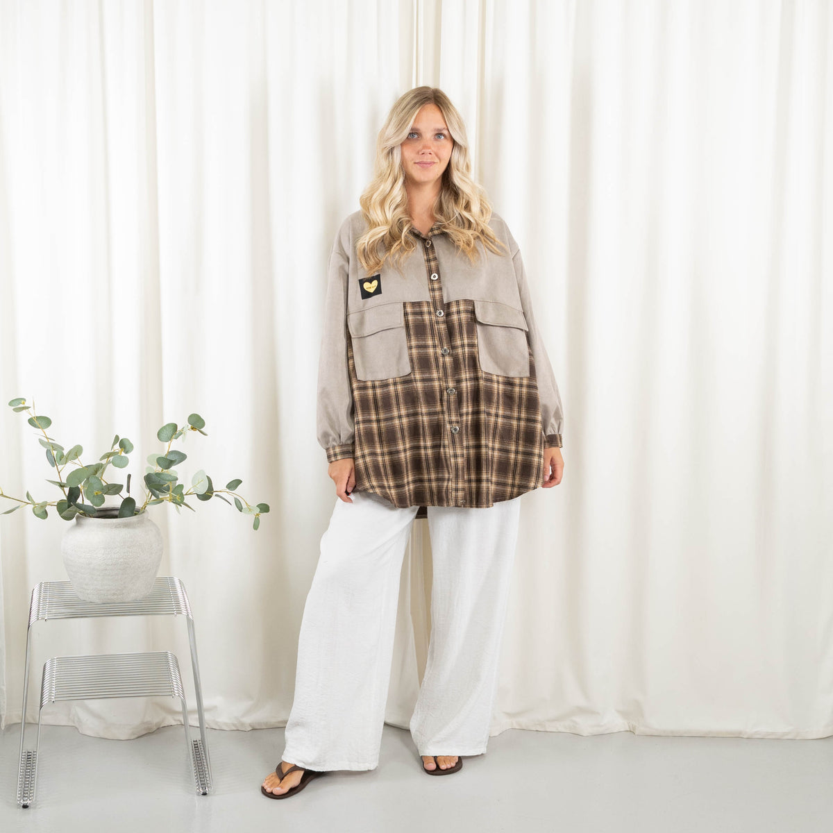 Kendra jakke, Taupe