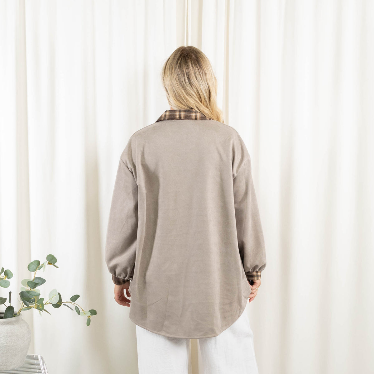 Kendra jakke, Taupe