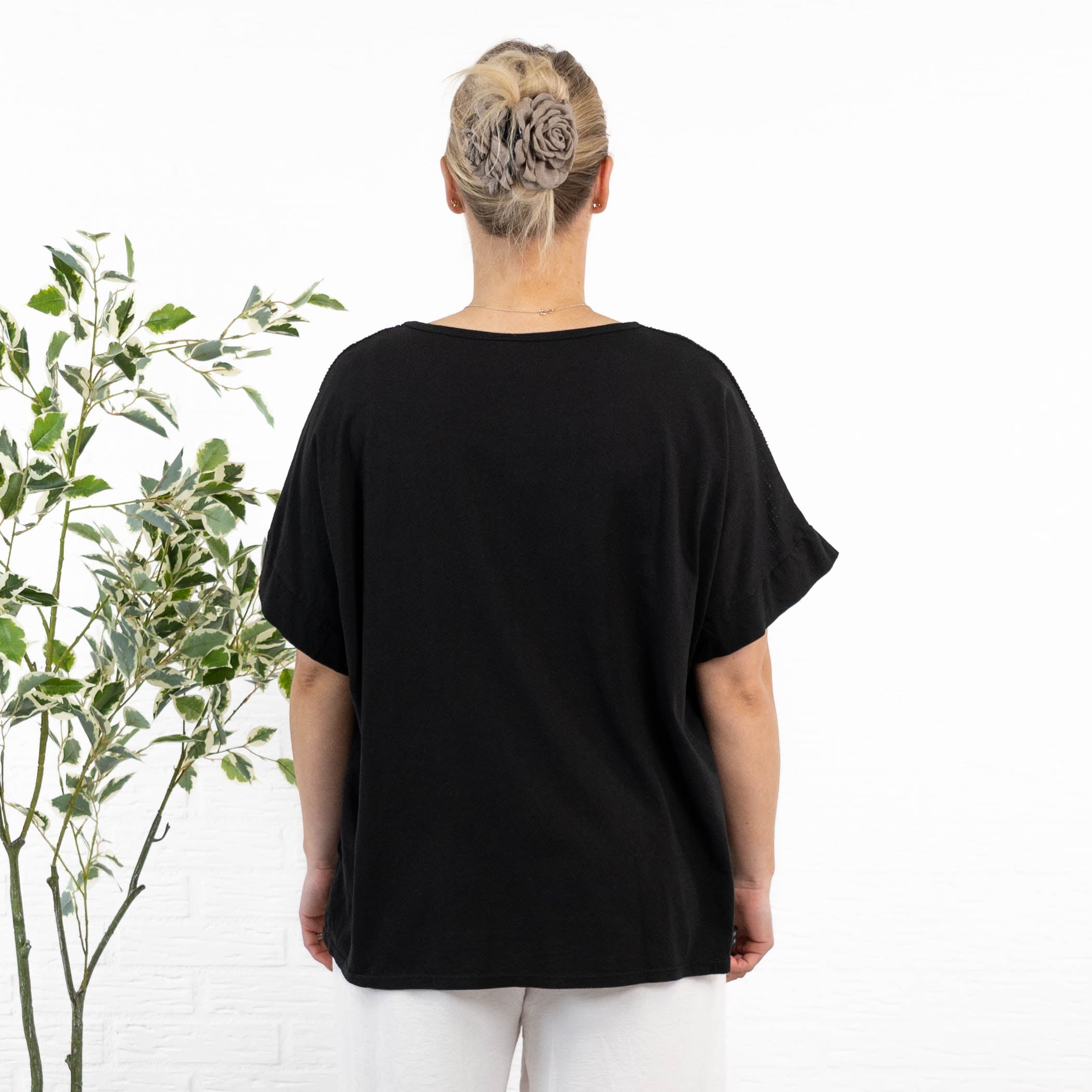 Milo t-shirt, Sort