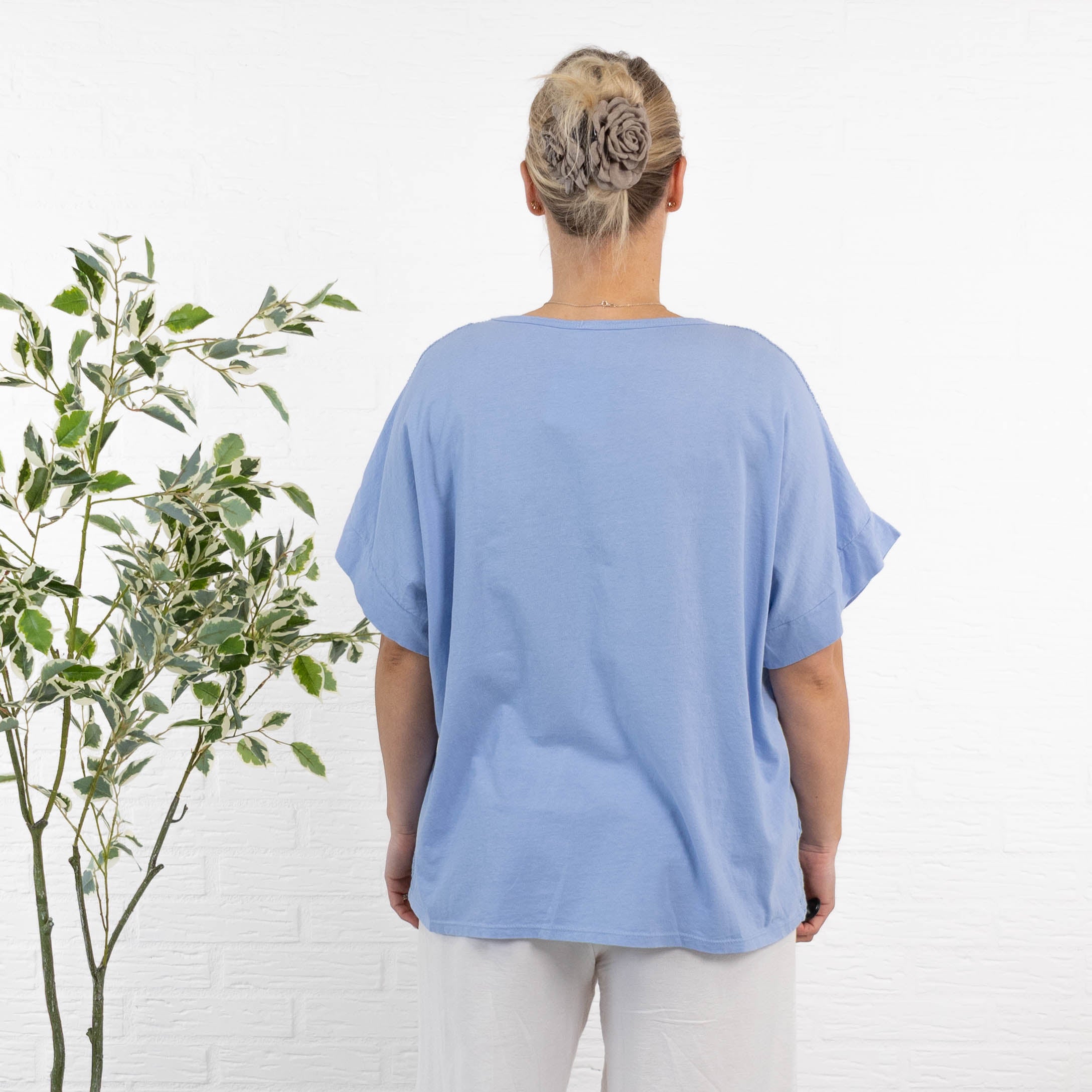 Milo t-shirt, Lyseblå