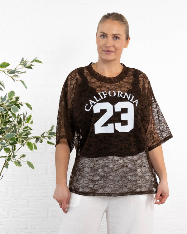 California mesh t-shirt, Choko