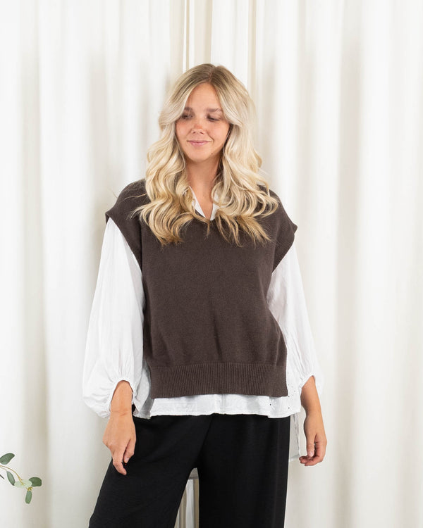 Vera slipover strik, Choko