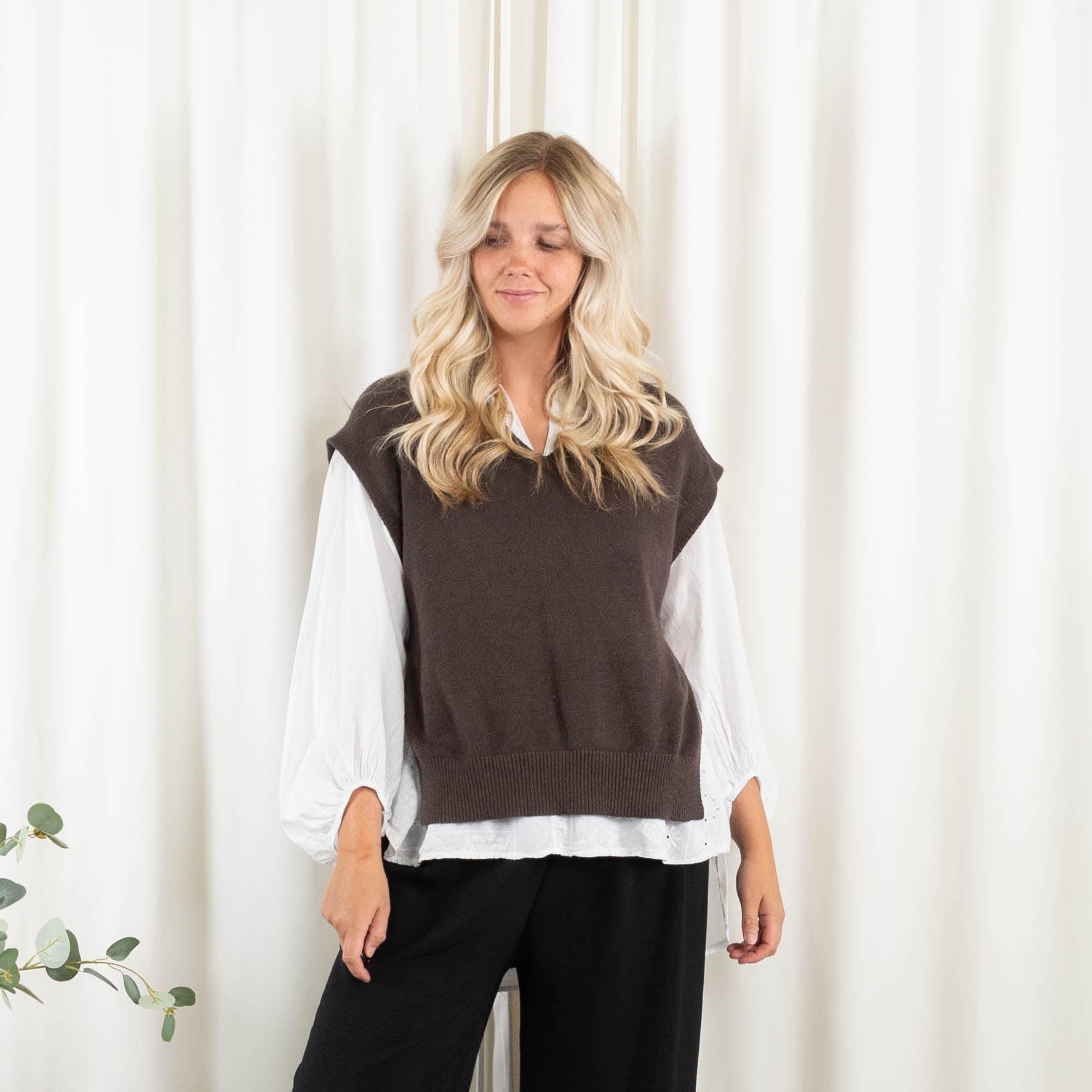 Vera slipover strik, Choko