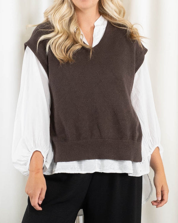 Vera slipover strik, Choko
