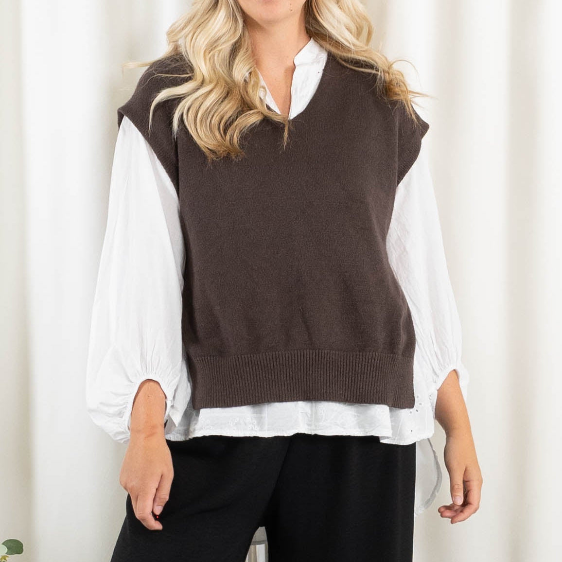 Vera slipover strik, Choko