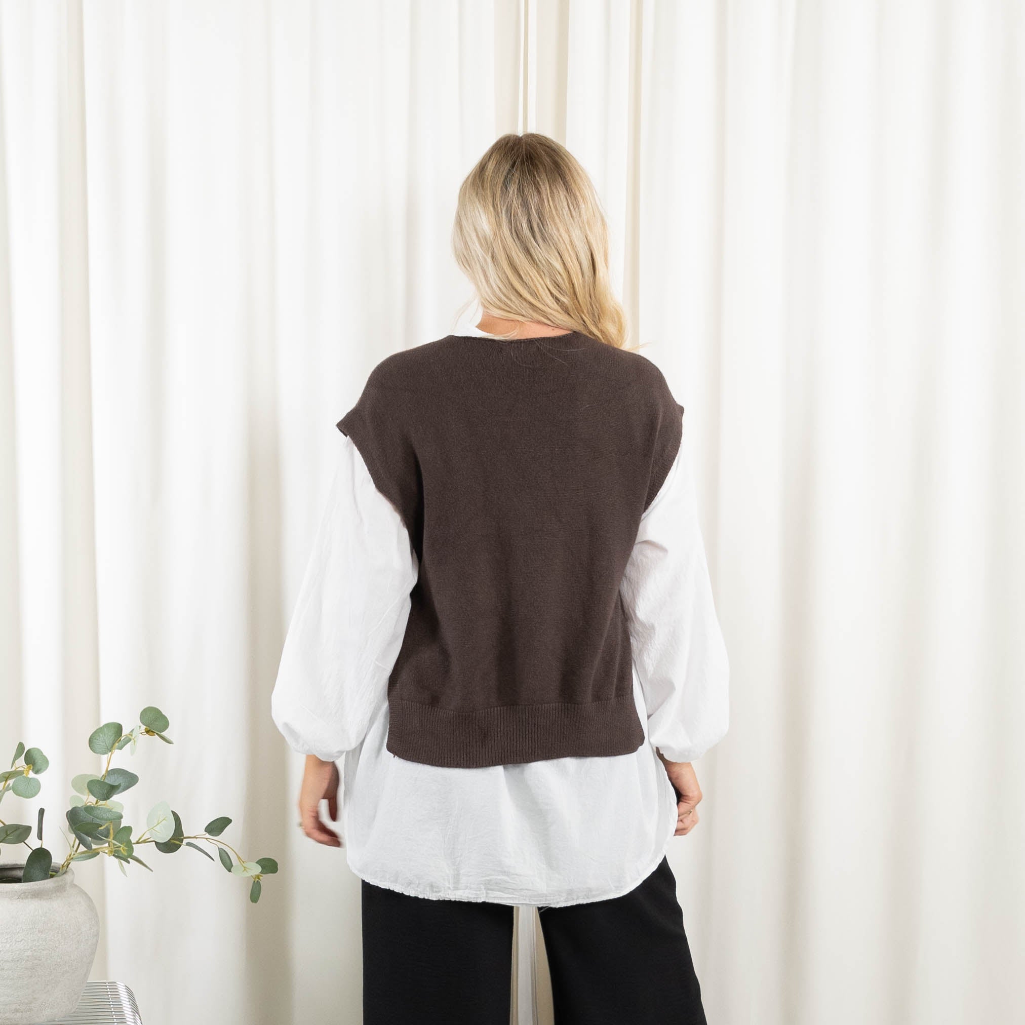 Vera slipover strik, Choko