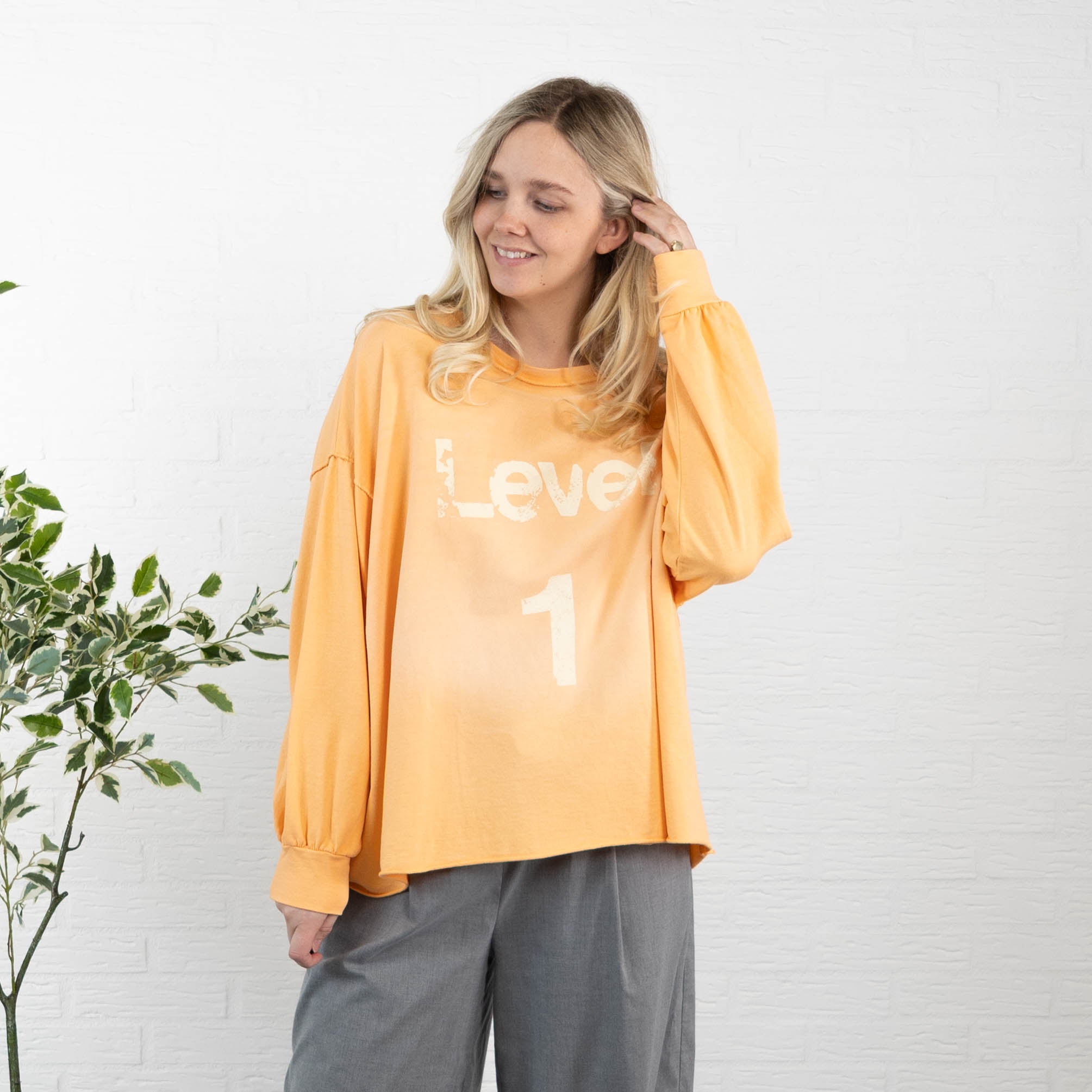 LEVEL 1 sweatshirt, Koral