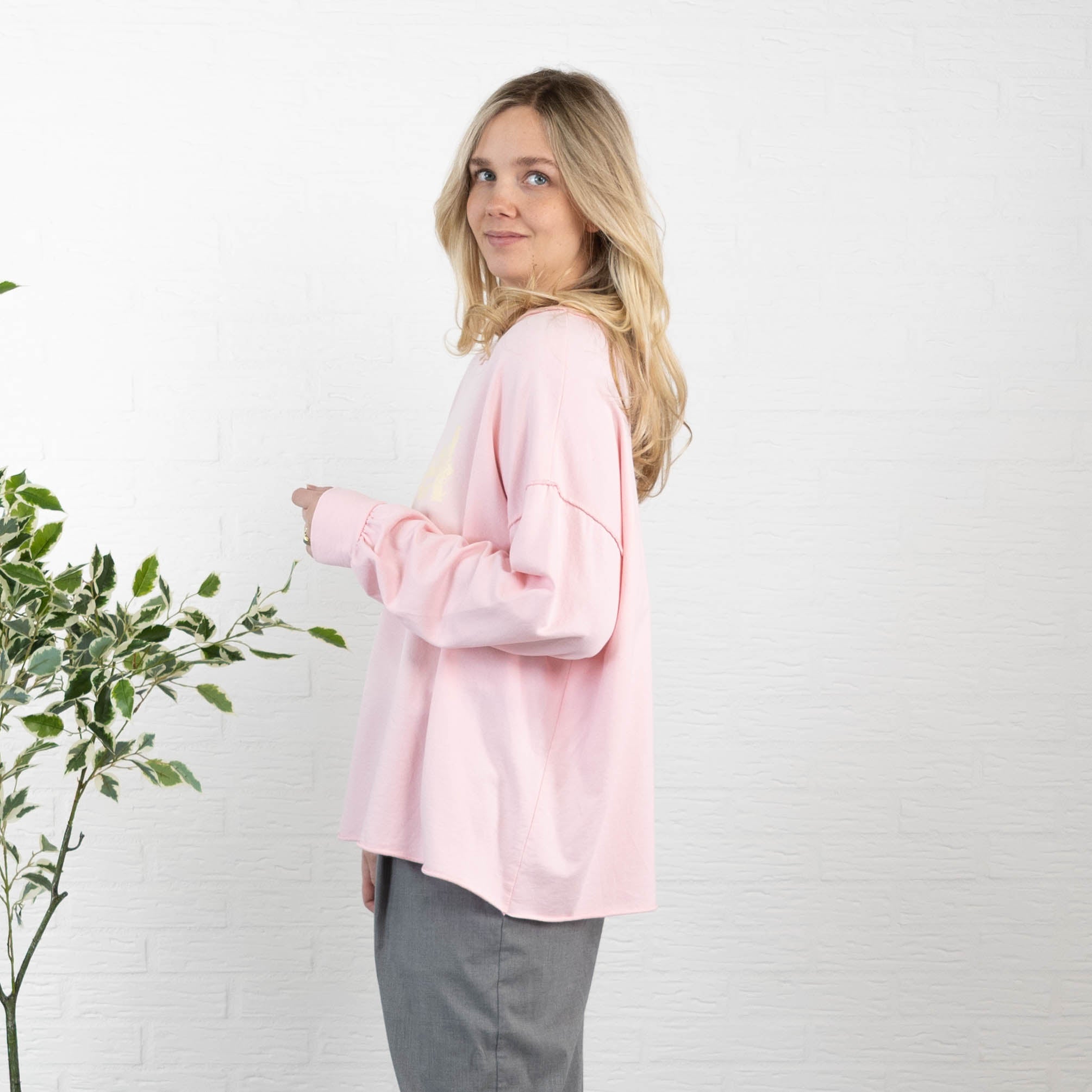 LEVEL 1 sweatshirt, Lyserød