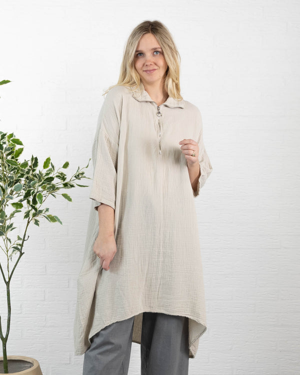 Lydia tunika/kjole, Beige