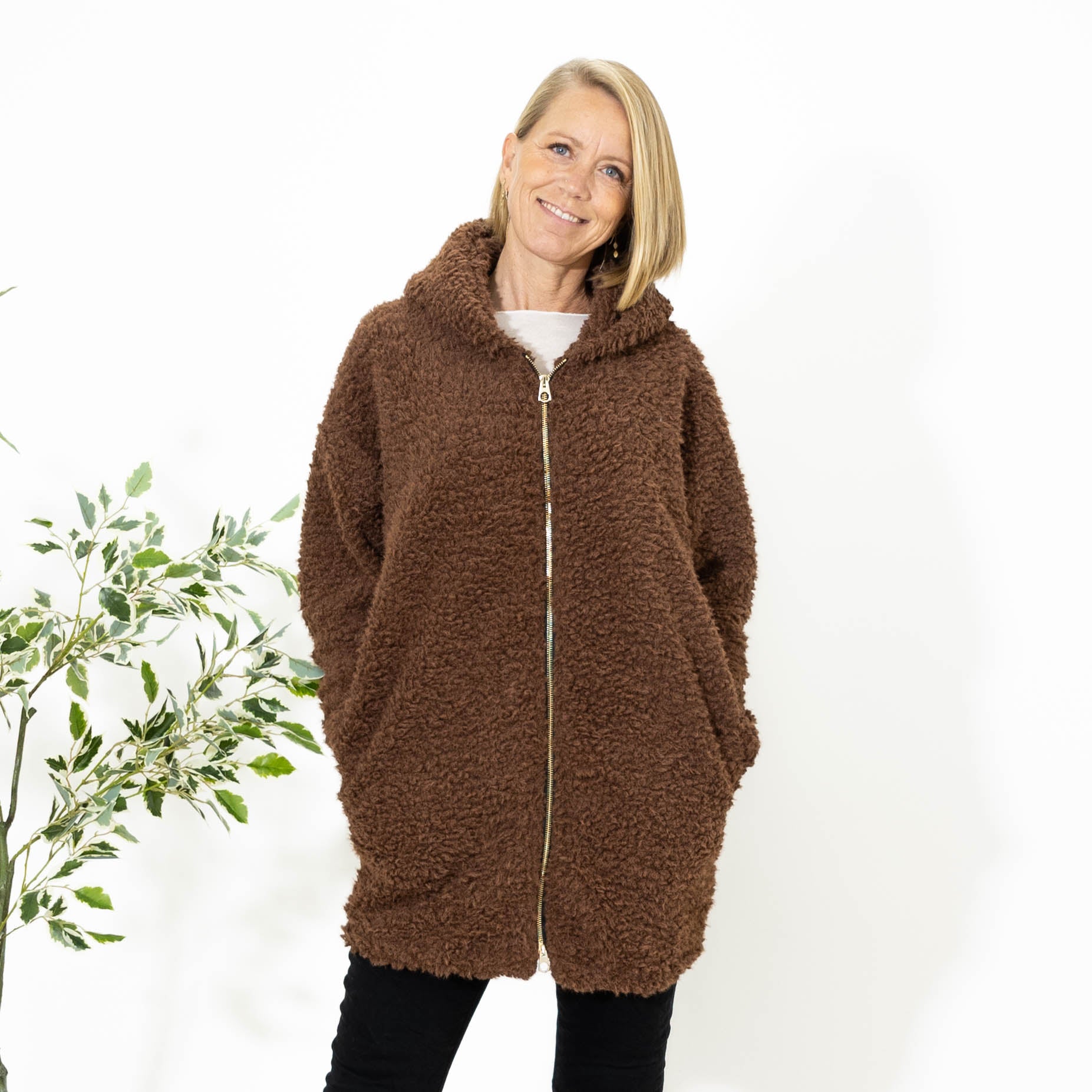 Bente plys hoodie, Choko