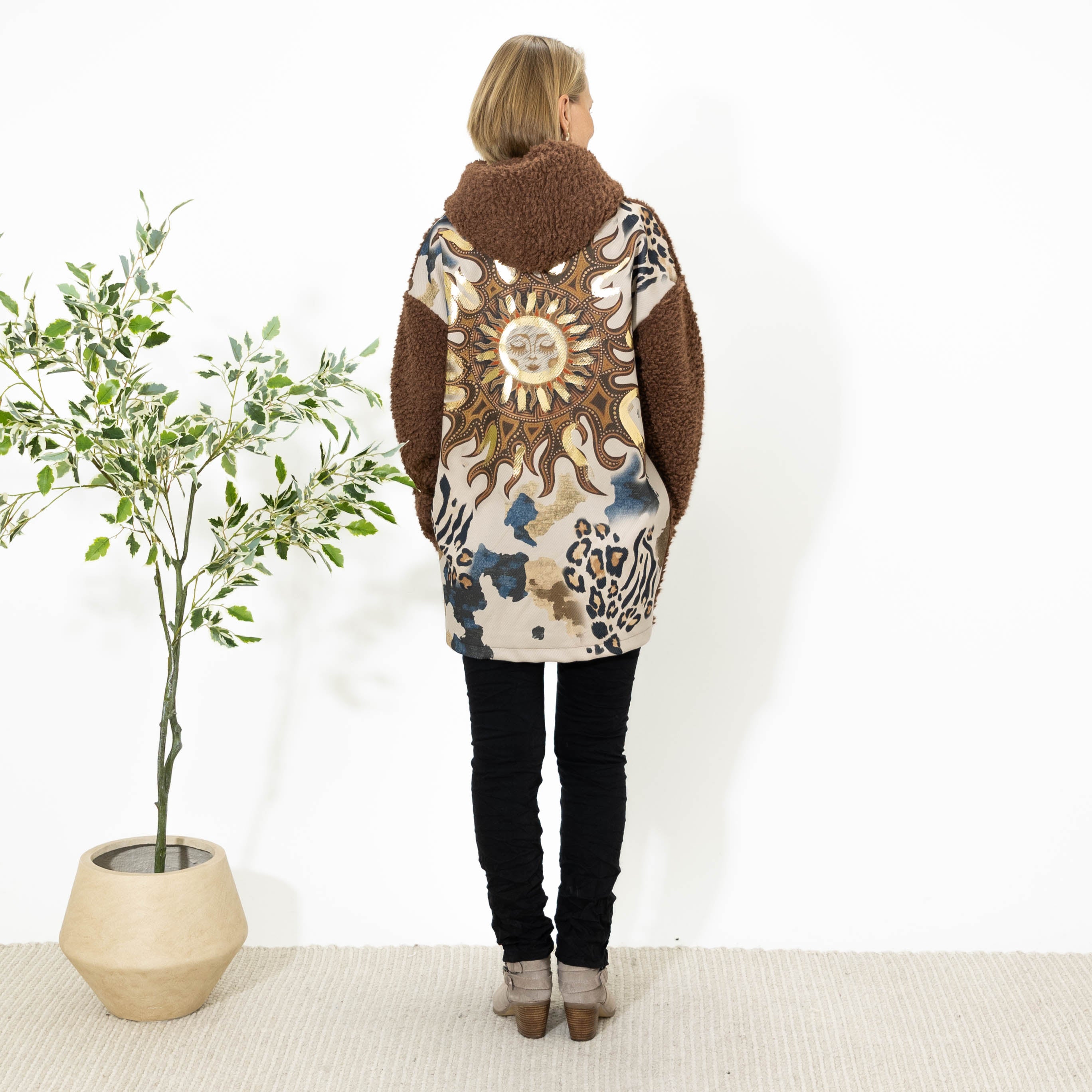 Bente plys hoodie, Choko