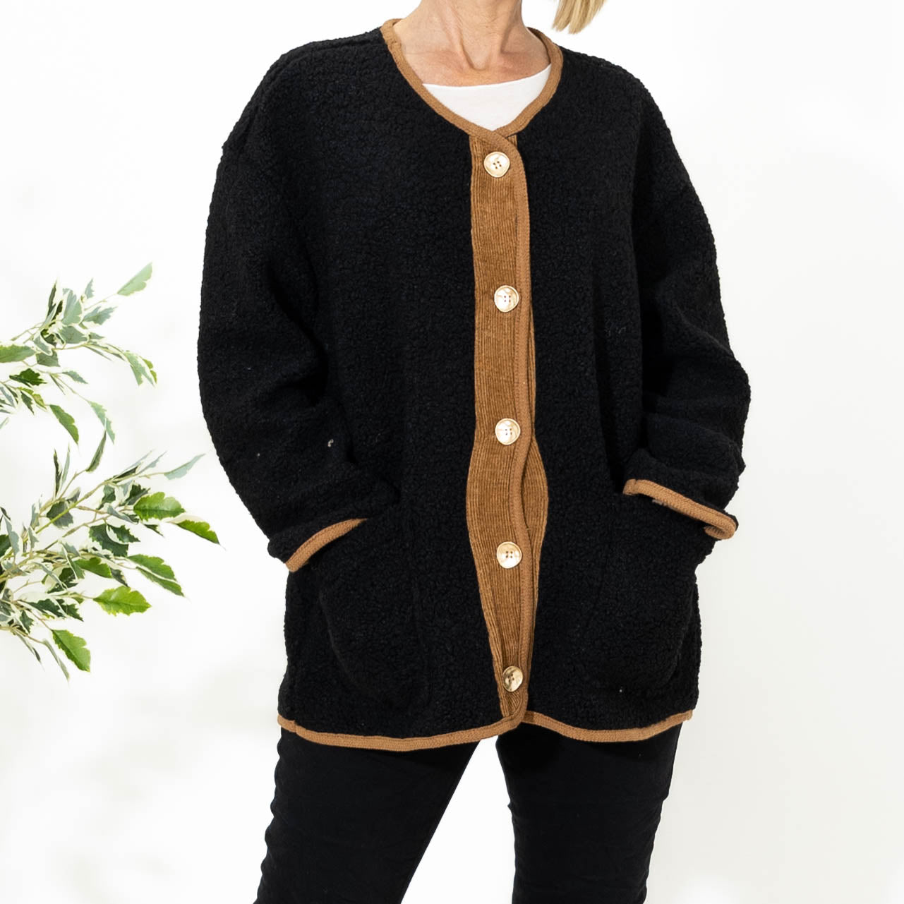 Neela cardiganjakke, Sort