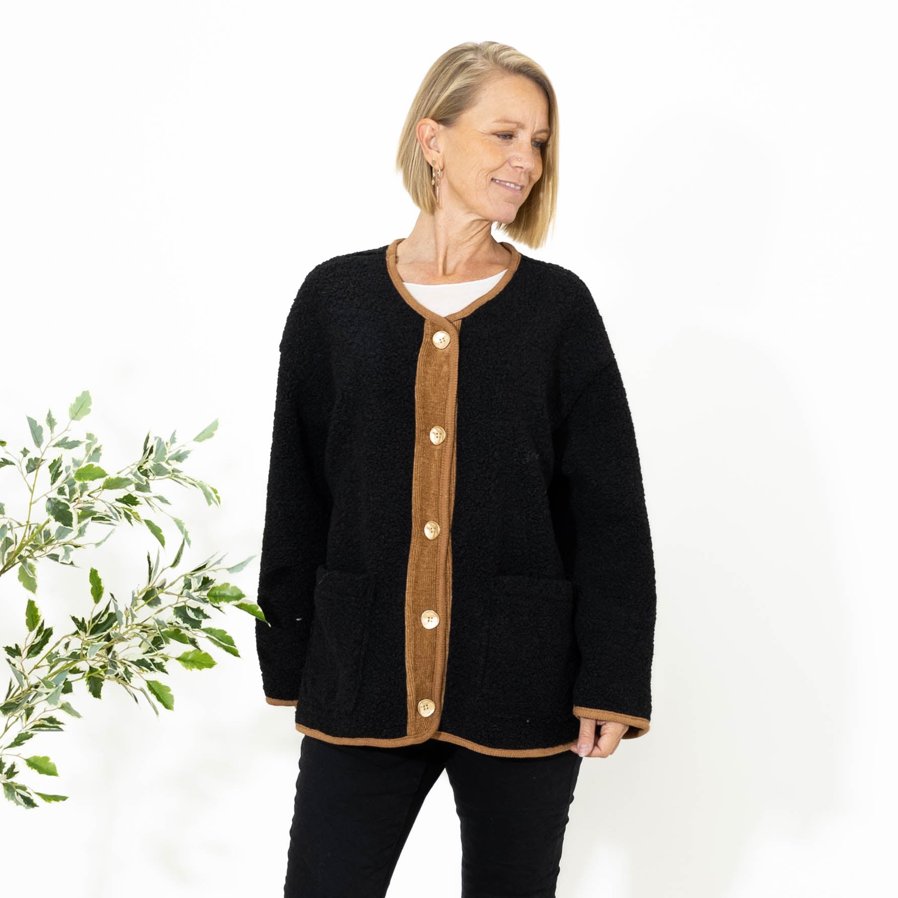 Neela cardiganjakke, Sort